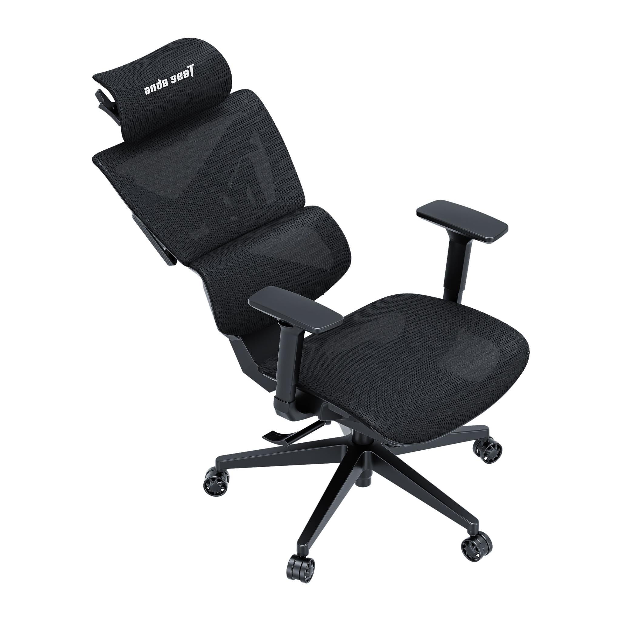 Anda Seat X Air Mega Gaming Chair - Ergonomic Mesh Office Chair with Lumbar Support - Space Black - Perfect for PC Gaming, Streaming & Long Work Sessions