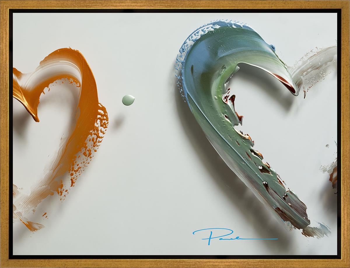 2 Love Gallery Wrap Canvas Wall Art - Romantic Couple Painting for Home Decor, Bedroom, Living Room, Wedding Gift