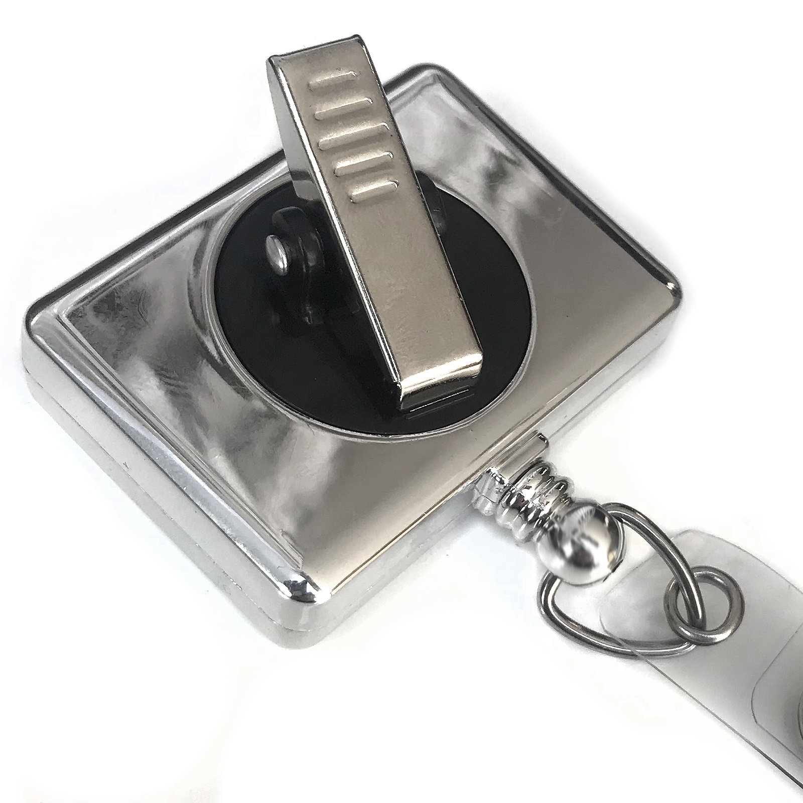 Retractable ID Badge Holder with Bulldog Belt Clip - Durable Plastic Badge Reel for Alpine Valley & Wisconsin Ski Resorts | Perfect for Ski Resort Staff, Event Security & Workplace Identification