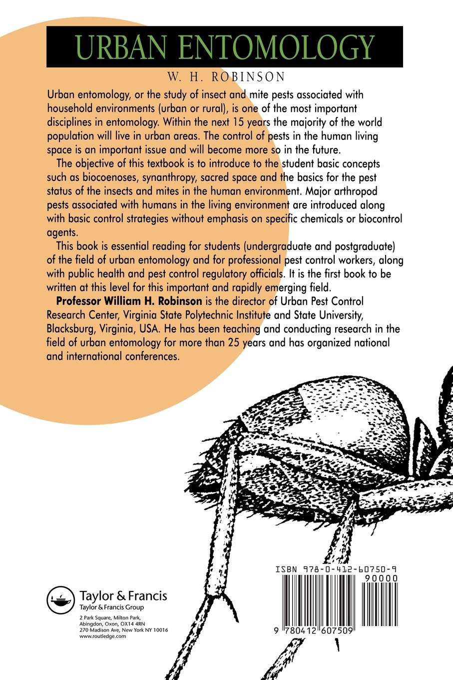 Urban Entomology: Insect and Mite Pests in the Human Environment | Guide to Pest Control & Prevention | Perfect for Homeowners & Urban Dwellers