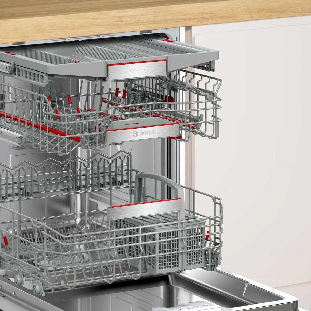 Bosch 60cm Series 8 Stainless Steel Built-In Dishwasher SMU8ECS01A - Energy Efficient & Quiet for Modern Kitchens