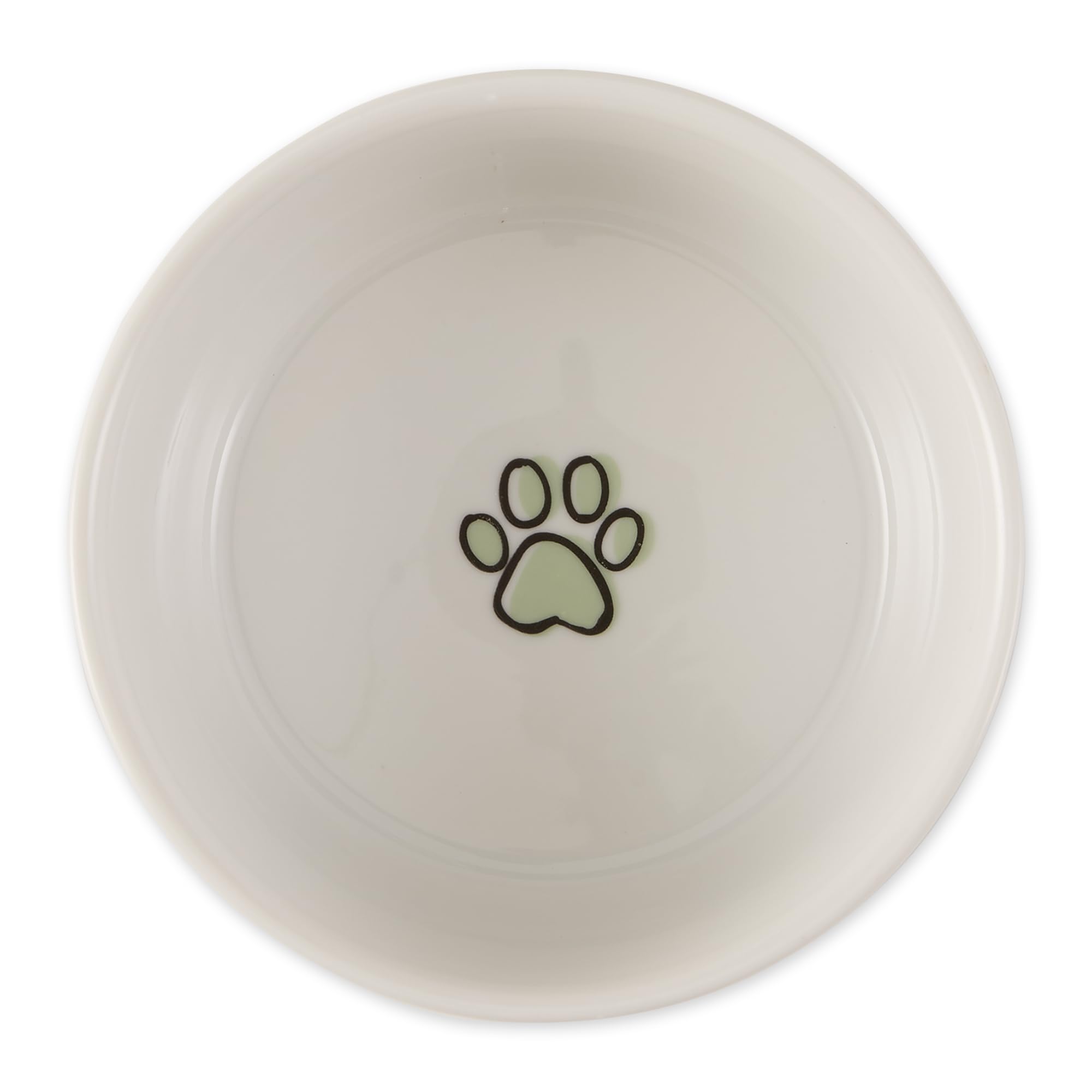 Non-Slip Ceramic Pet Food & Water Bowls - Microwave & Dishwasher Safe, Spill-Proof Design for Mess-Free Feeding, Small Set (4.25x2 Inches) in Desert Sage - Perfect for Cats & Small Dogs at Home or Travel