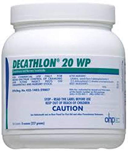 Decathlon 20 WP Greenhouse & Nursery Insecticide - 0.5 lb Jar for Effective Pest Control in Greenhouses, Nurseries & Gardens
