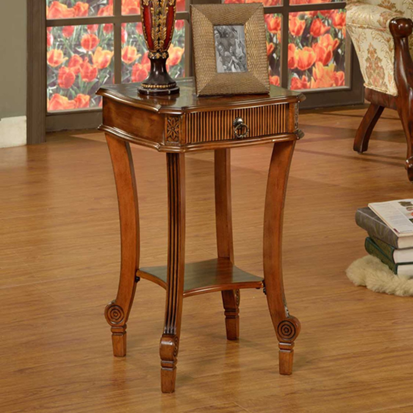 Handcrafted Cedar Wood End Table - Rustic Nightstand for Living Room, Bedroom & Patio - Perfect for Coffee, Books & Decor