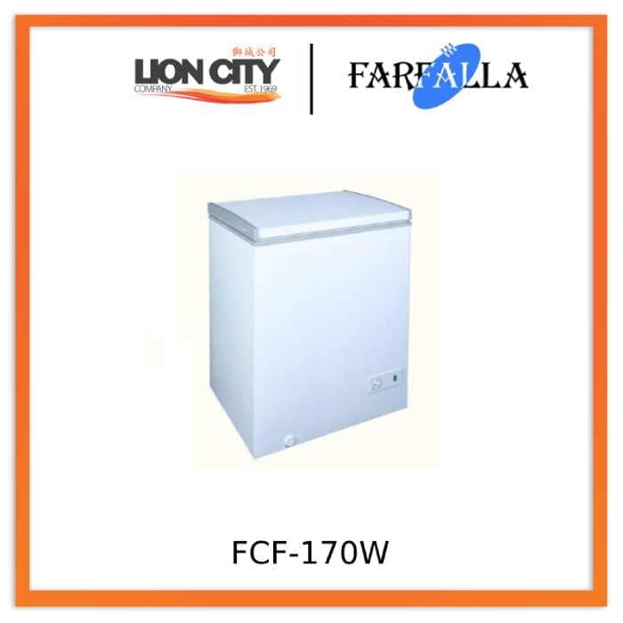 Farfalla FCF 170W Energy Efficient Upright Freezer with Dual Function - Perfect for Home, Garage, or Basement Storage of Frozen Foods and Beverages