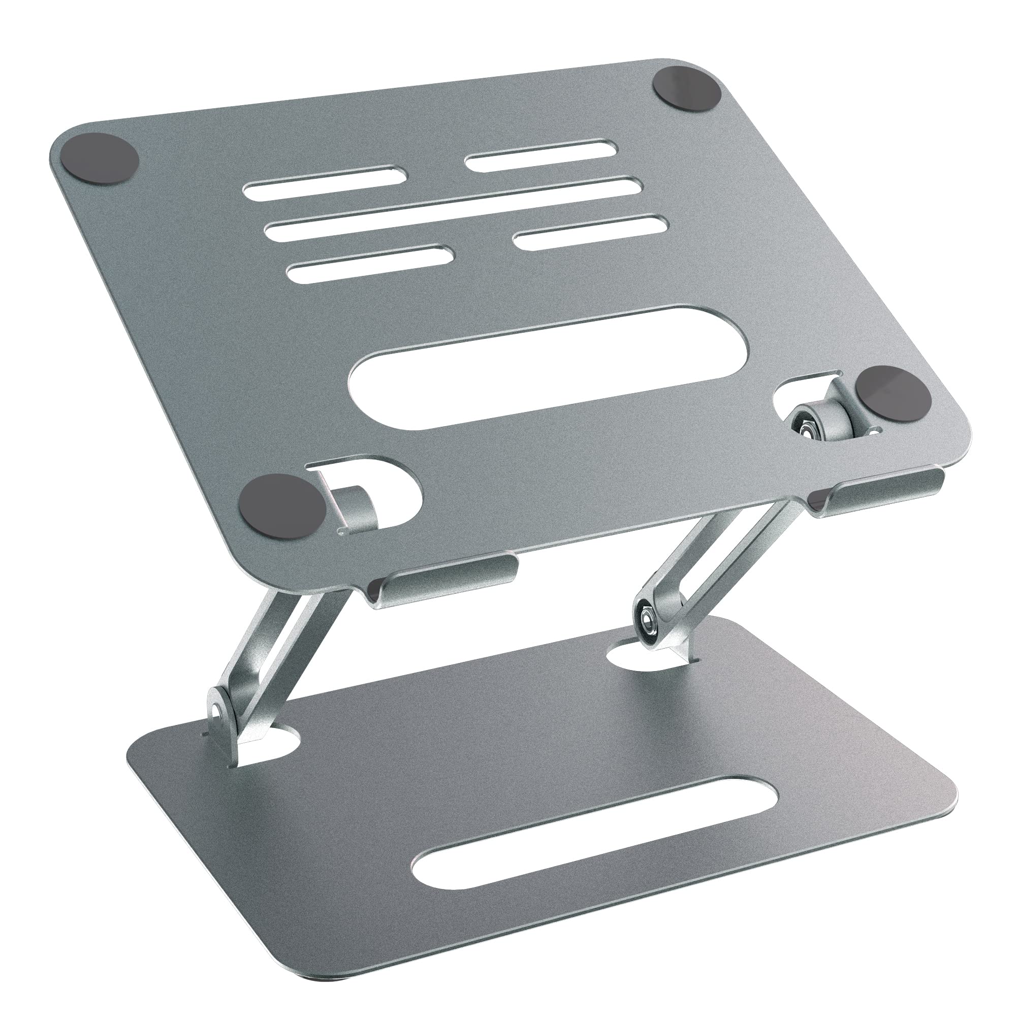 ULUQ Aluminum Ergonomic Adjustable Laptop Stand for Desk, Compatible with 10-15.6’’ MacBook Air Pro/Dell/HP, Perfect for Home Office, Gaming, and Study