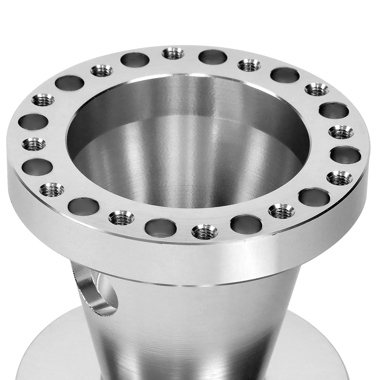 DNA Motoring HUB-ZTL-9059-SL Silver Aluminum 6-Bolt Steering Wheel Hub Adapter Kit - Fits 1992-1997 Ford F-150 F-250 F-350 & Ranger - Quick Release - Perfect for Custom Car Builds & Racing Upgrades