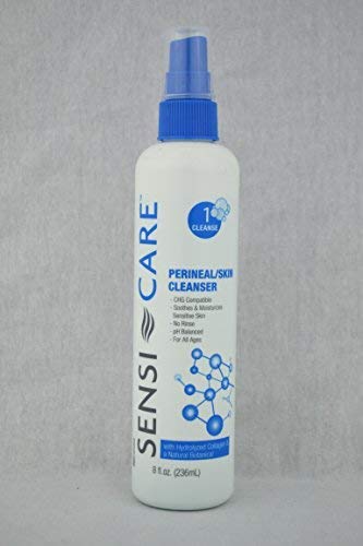Sensi-Care Perineal & Skin Cleanser - 8 oz Bottle (Case of 48) | Gentle pH-Balanced Cleansing for Sensitive Skin | Ideal for Incontinence Care, Post-Surgical Hygiene & Elderly Skin Care