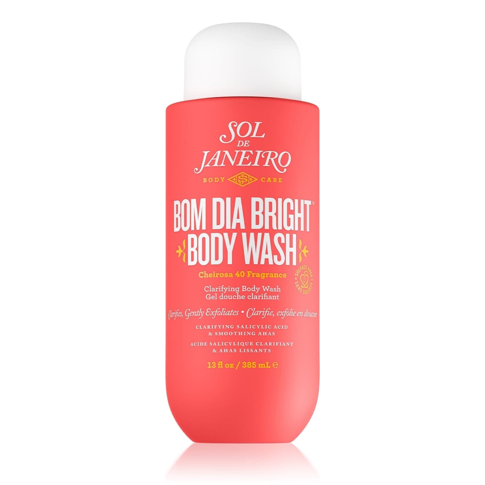 Bom Dia Bright™ Clarifying AHA BHA Body Wash - Exfoliating & Brightening Shower Gel for Smooth Skin | Perfect for Daily Use & Post-Workout Cleansing