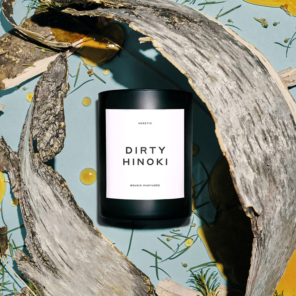 Premium Dirty Hinoki Scented Candle - Japanese Cypress Aroma for Relaxation & Meditation - Perfect for Spa, Yoga & Home Fragrance