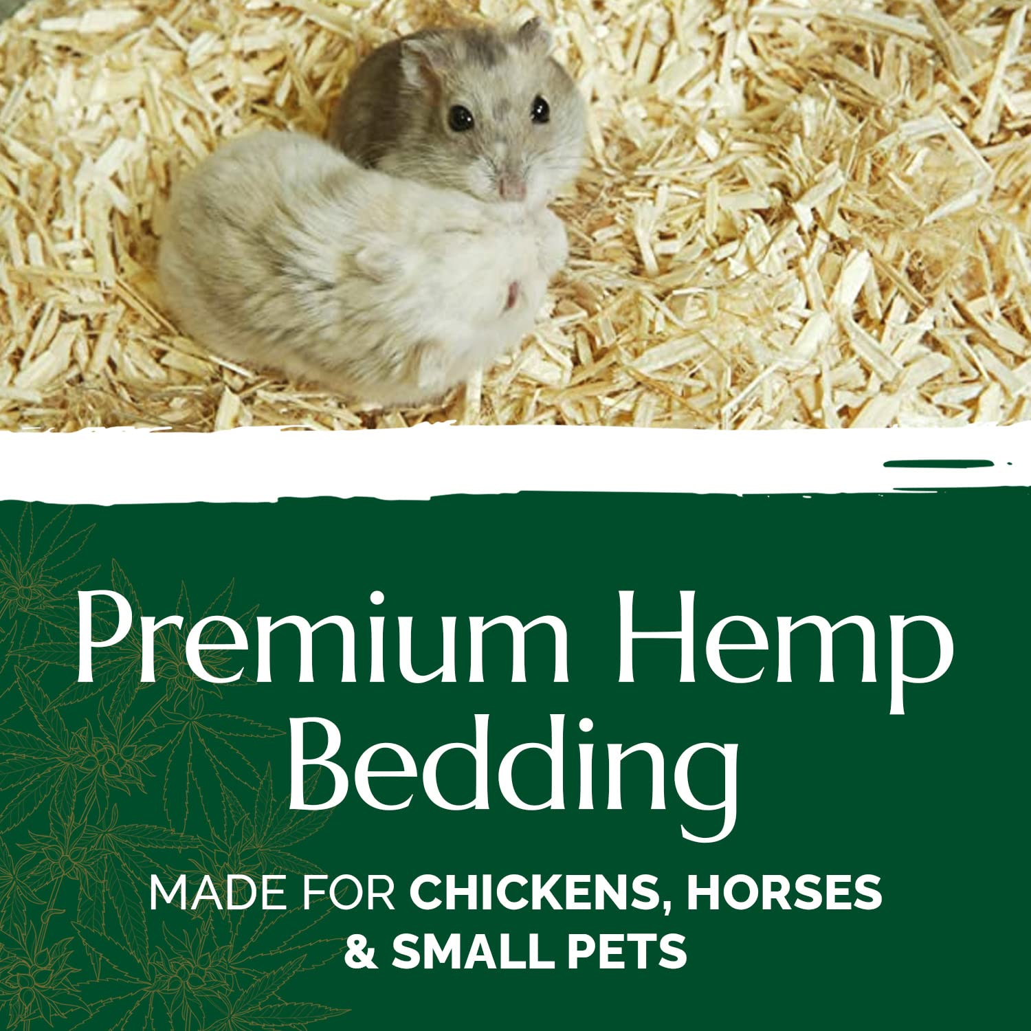 Premium French Hemp Bedding - 44lb Jumbo Bulk Bag | Ultra Low Dust Wood Shavings for Horses, Chickens, Small Pets (Rats, Guinea Pigs, Rabbits) & Reptiles | Ideal for Chicken Coops, Stables & Small Animal Cages | Natural, Absorbent & Odor Control Pet Bedding