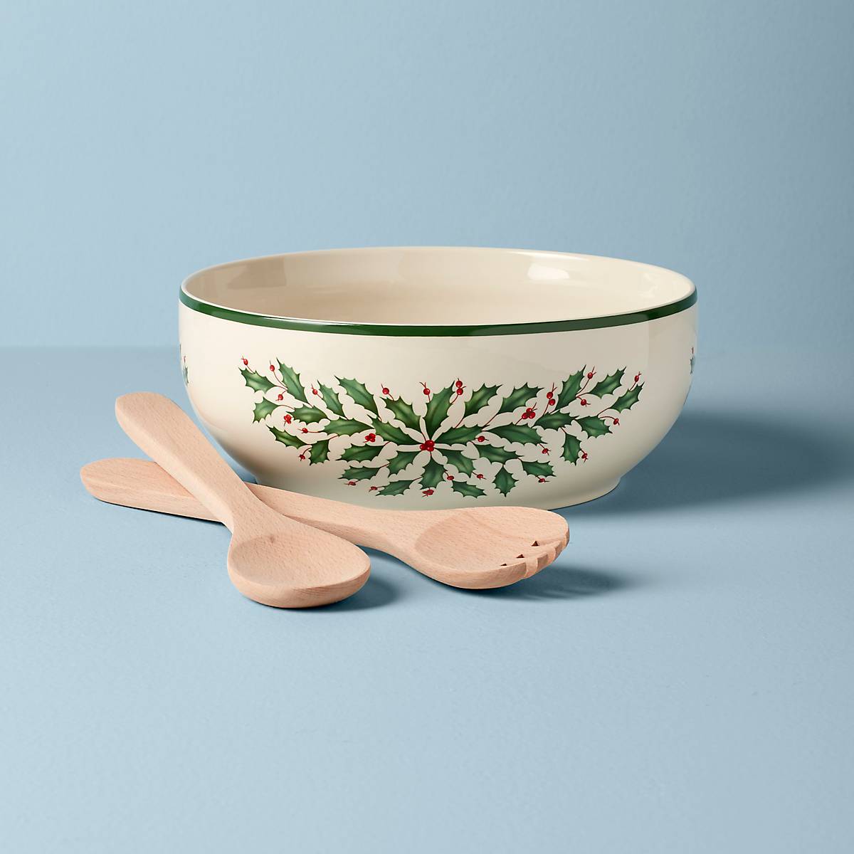 Premium Holiday Salad Bowl & Serving Set - Elegant Entertaining for Christmas, Thanksgiving & Family Gatherings