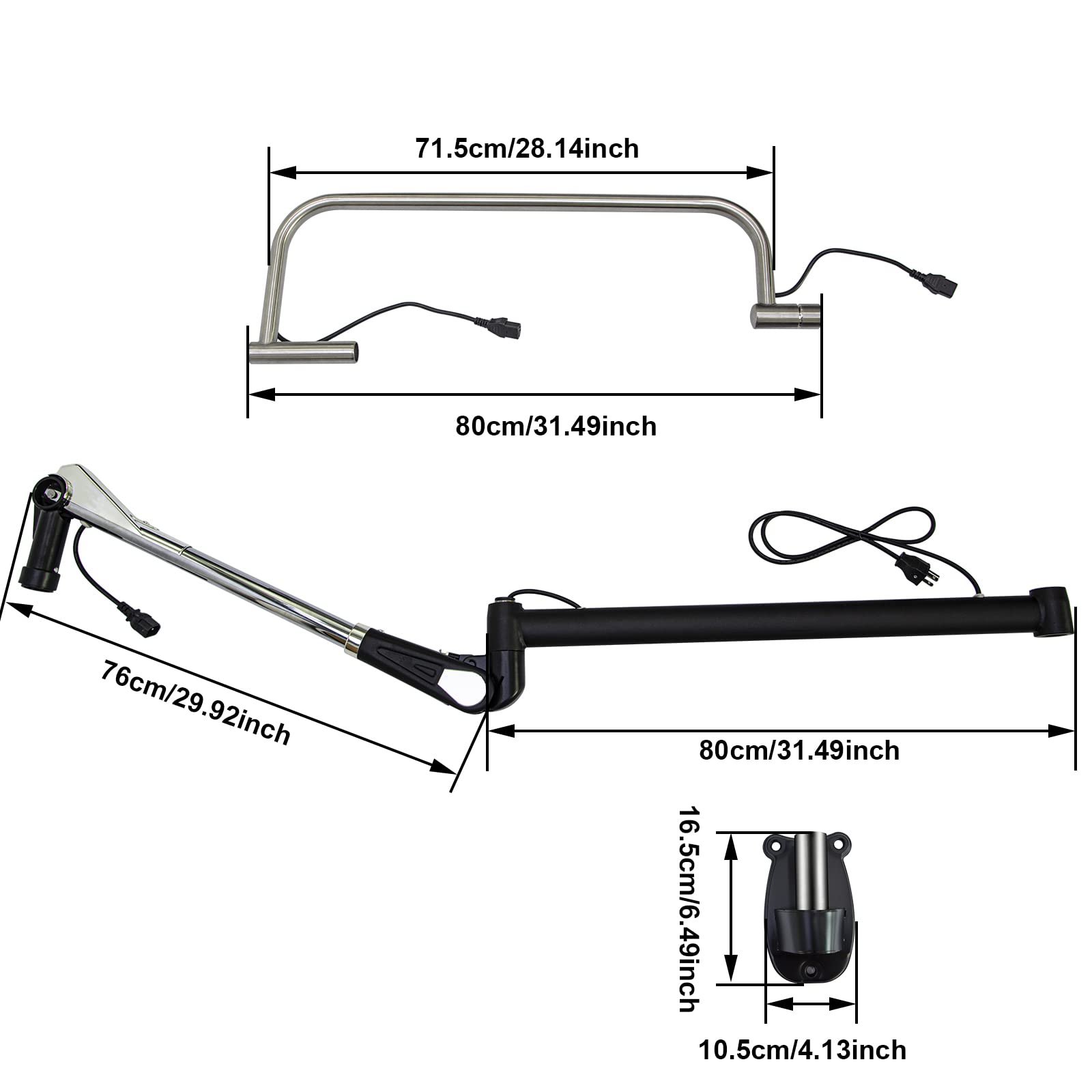 ET1408D Hair Steamer Replacement Wall Mount Bracket - Compatible with Elitzia ET051 Hair Steamer Accessories | Perfect for Salon, Spa & Home Hair Care Stations