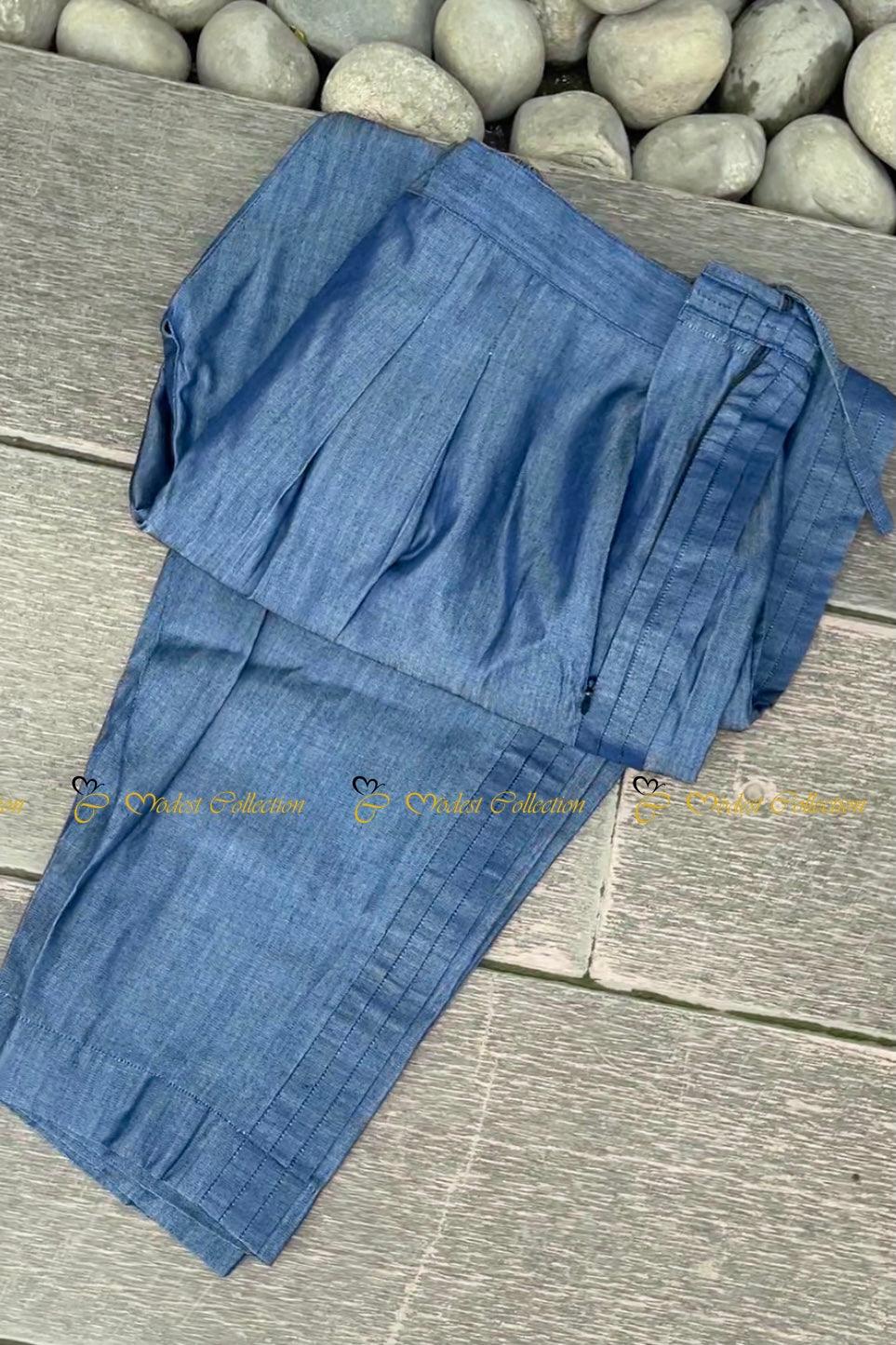 Best Blue Denim Pants for Women & Men - High Quality Stretch Jeans with Comfort Fit | Perfect for Casual Wear, Work & Everyday Outfits