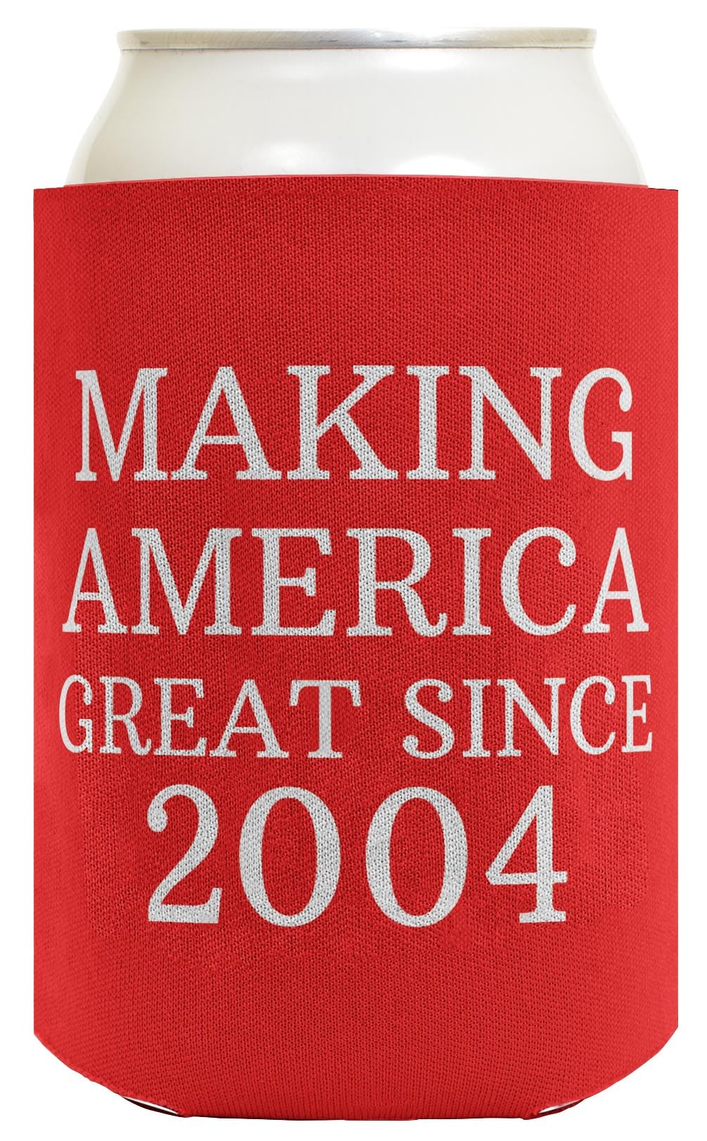 48-Pack Red Drink Coolers for 21st Birthday Party Favors - Making America Great Since 2004 - Perfect for Adult Parties, BBQs & Outdoor Events