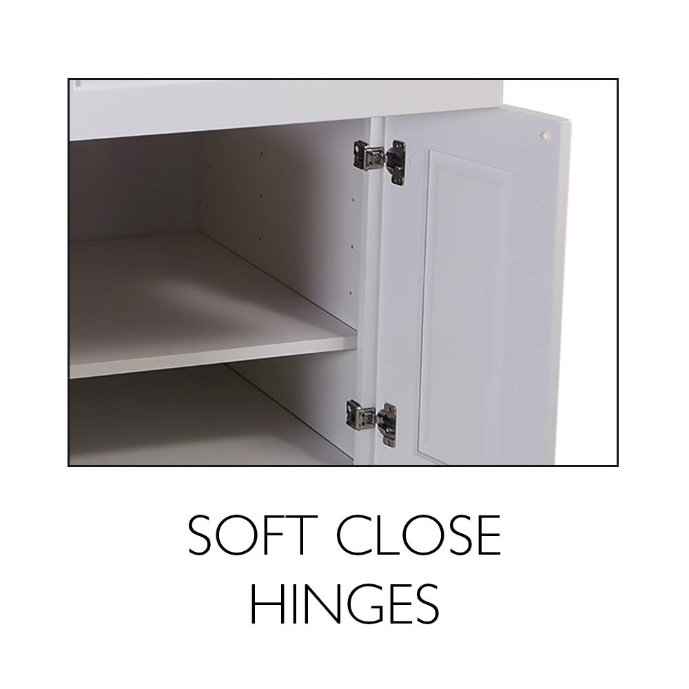 36-Inch Espresso Shaker Wall Cabinet for Kitchen Storage