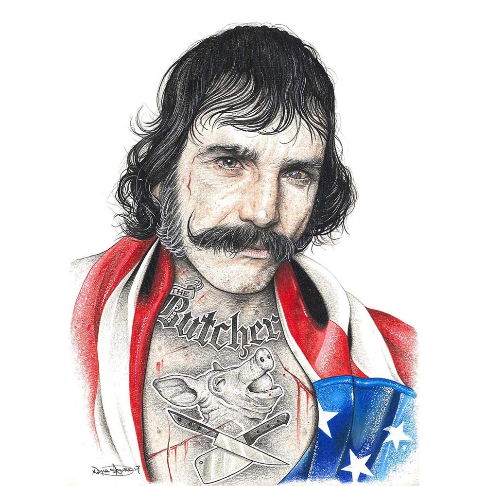 Wee Blue Coo Wayne Maguire Tattooed Bill The Butcher Art Print - Premium Unframed Wall Poster for Home & Office Decor - Perfect for Living Rooms, Bedrooms & Man Caves