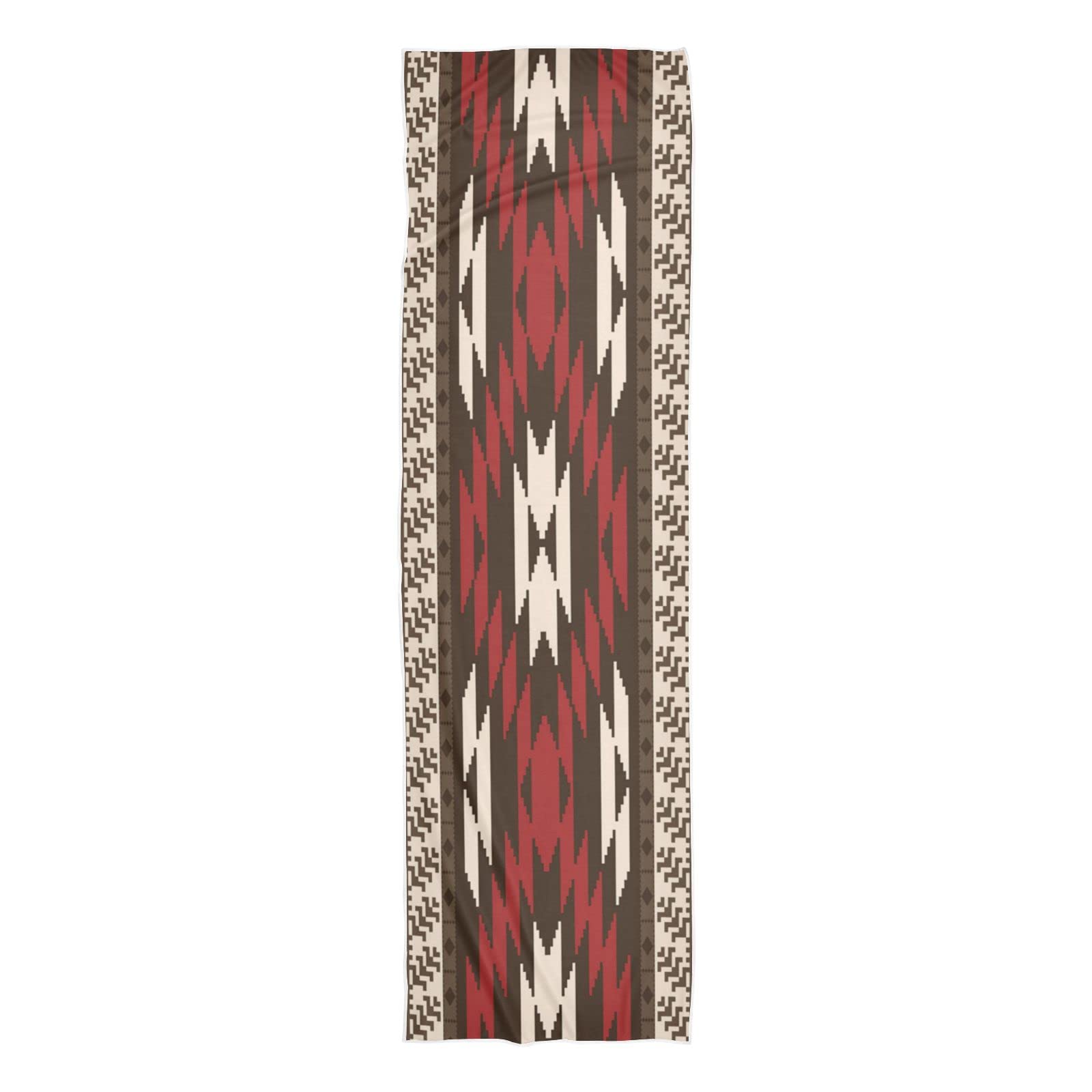 Cooling Sports Towels - Quick Dry Workout Towels for Gym, Running & Yoga - Sweat Absorbent, Breathable & Lightweight - Native American Striped Design - Perfect for Fitness, Hiking & Outdoor Activities