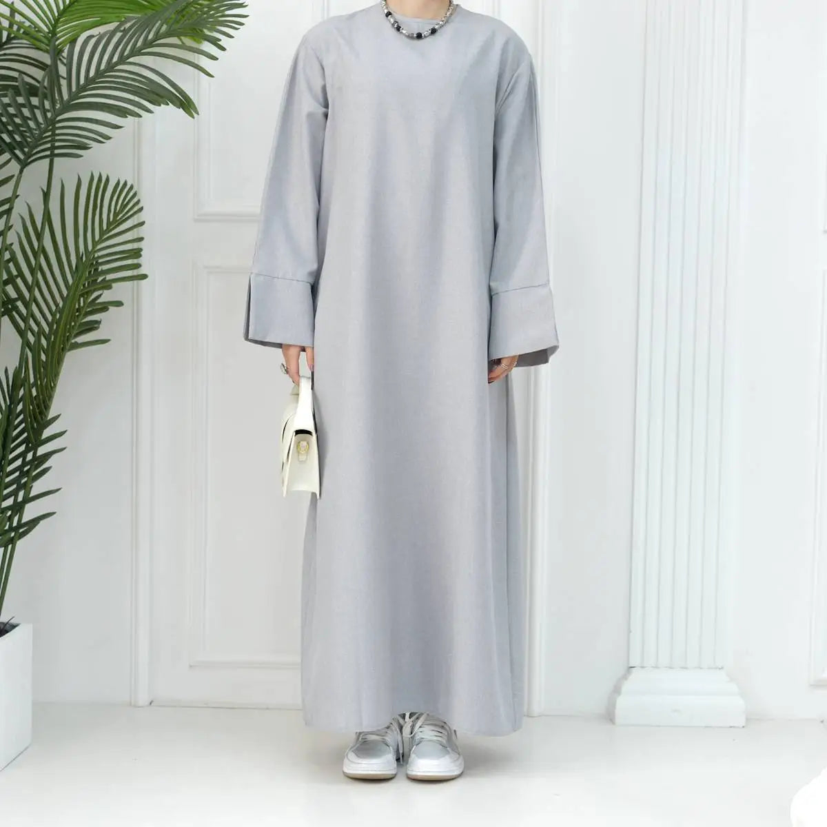 Turkish Loose Abaya Dress for Women - Comfortable Daily Wear Islamic Modest Clothing for Prayer, Mosque & Casual Outfits