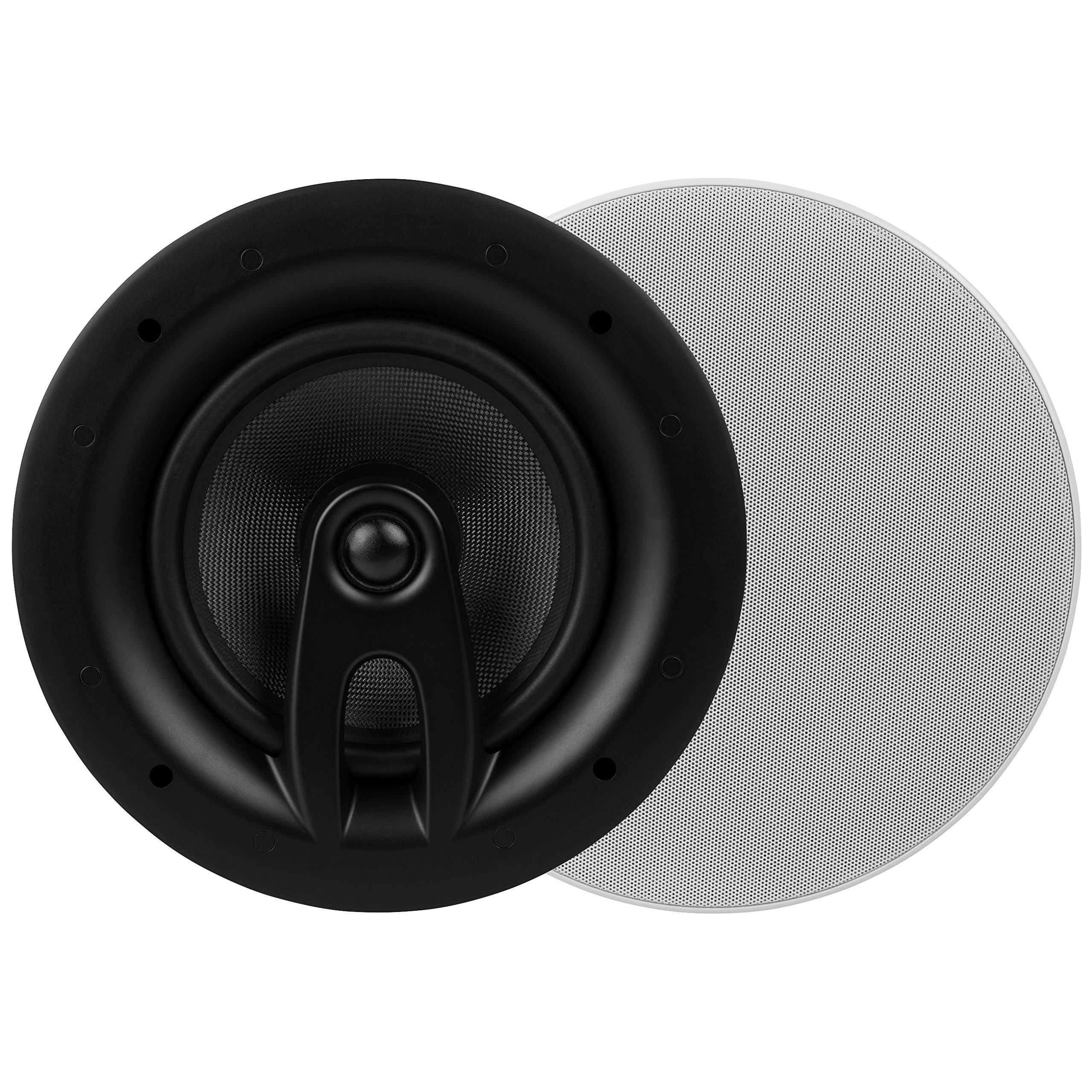 Dayton Audio ME620C 6.5 Inch 2-Way Micro-Edge Ceiling Speakers (Pair, 8 Inch) - Perfect for Home Theater, Background Music & Multi-Room Audio Systems