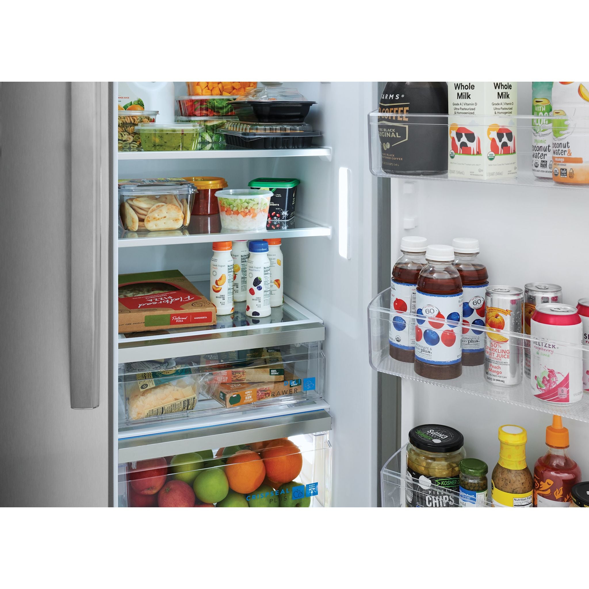 Frigidaire Gallery GRSN2620AF 26.2 Cu. Ft. Side by Side Refrigerator - Stainless Steel | Energy Star Certified | Perfect for Modern Kitchens & Large Families