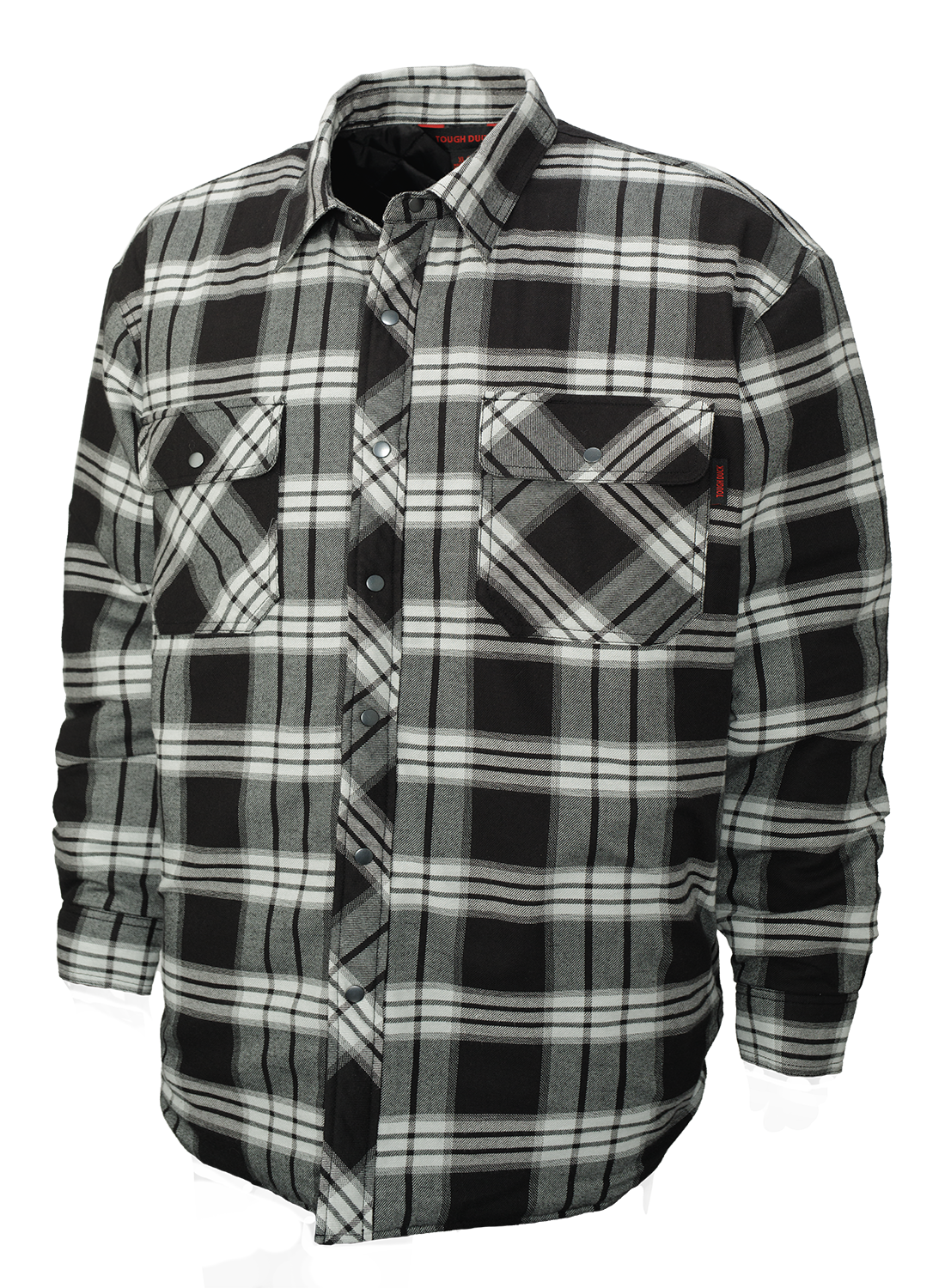 Tough Duck Quilt Lined Flannel Shirt WS05 - Heavy Duty Work Shirt for Men, Warm Winter Flannel Lined Jacket - Ideal for Construction, Farming & Outdoor Activities