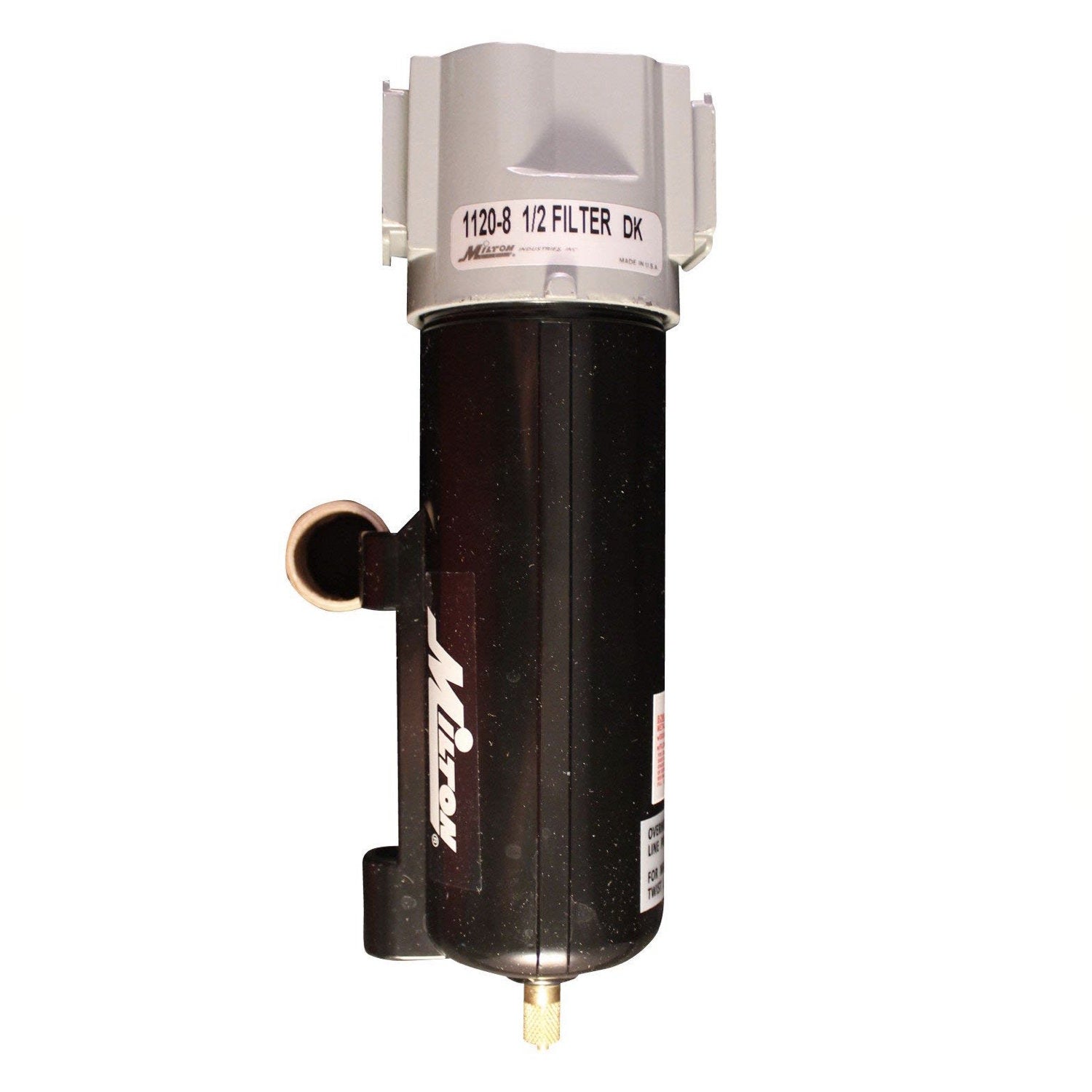 Milton 1120 8 1/2 NPT Micro Filter Metal Bowl with 9 Oz Capacity - High-Quality Air Compressor Filter for Industrial & Automotive Use