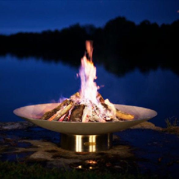 Bella Vita 46-Inch Wood Burning Fire Pit - Outdoor Patio & Backyard Fireplace for Camping, Garden, and Deck Gatherings