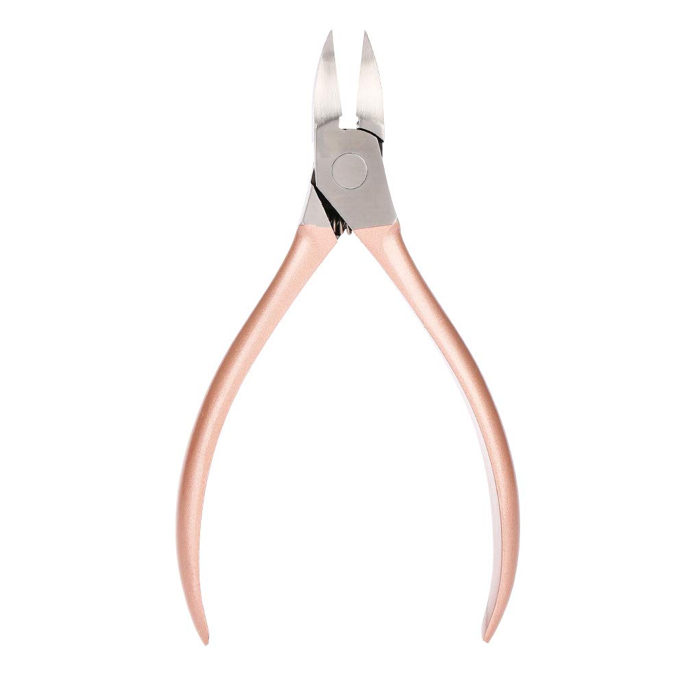Professional Rose Gold Nail Scissors & Rhinestone Remover - Precision Manicure Tool for Home & Salon Use | Perfect for Nail Art Decorations, DIY Manicures & Pedicures