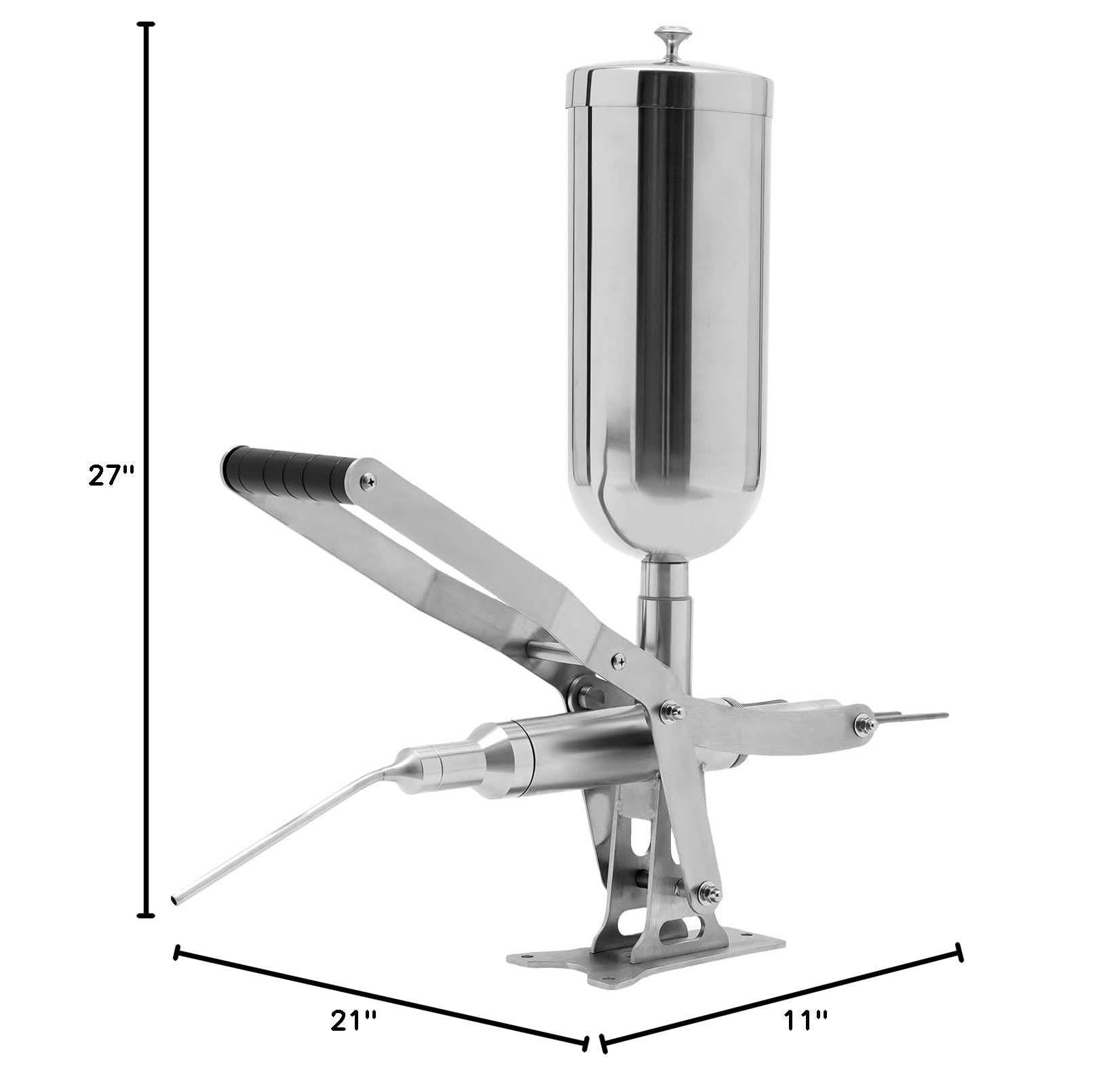 Stainless Steel Manual Churros Filler 5L - Spanish Churrera Maker Machine for Donuts, Desserts & Latin Fruits | Chocolate & Jam Filling Equipment | Perfect for Bakeries, Cafes & Home Cooking