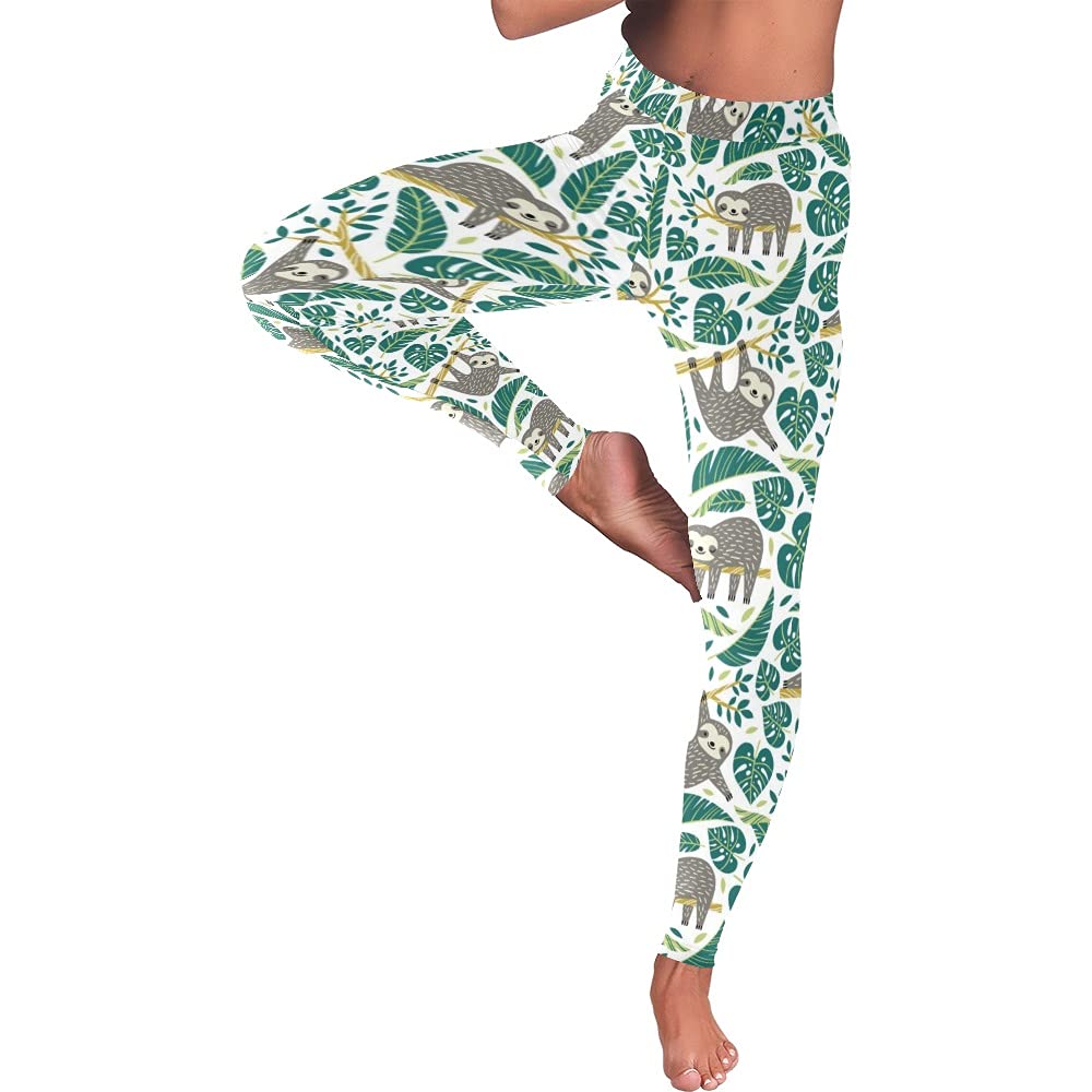 Artsadd Women's High Waisted Cow Print Yoga Pants - 7/8 Length Capri Leggings with Tummy Control for Running, Workout & Casual Wear | Soft Compression Tights for Women
