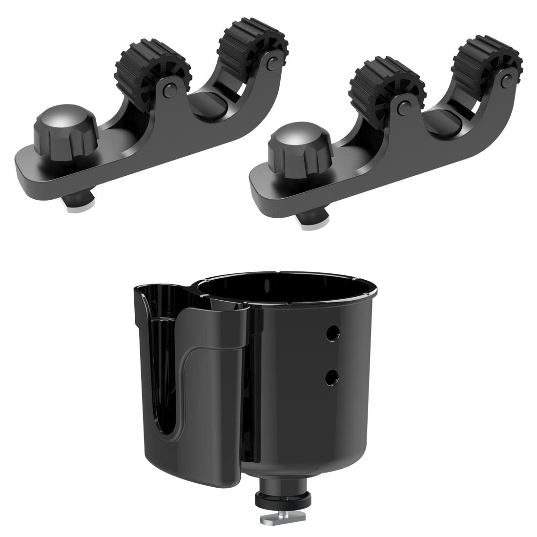 **Huntury 1-Piece Kayak Track Cup Holder & 2-Piece Paddle Holder Set – Durable Kayak Drink and Oar Mount – Essential Fishing Kayak Accessories for Outdoor Adventures**    *(Perfect for Kayaking, Fishing, and Water Sports – Secure Your Drinks and Paddles with Ease!)*