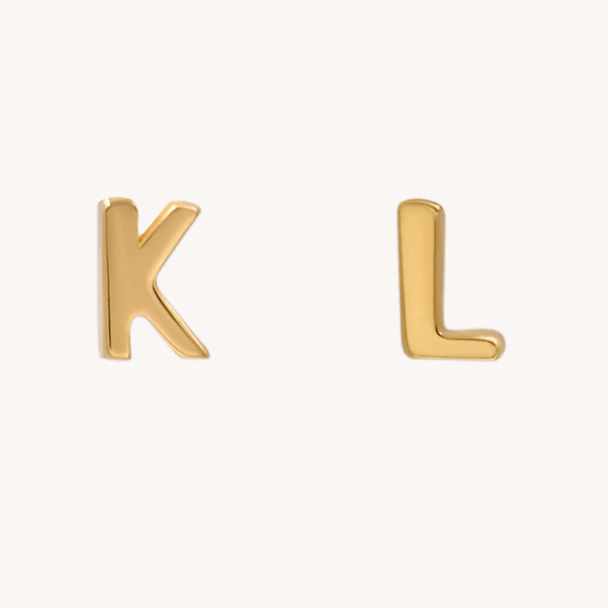 Mini Athena Letter Studs Earrings - Greek Goddess Inspired Jewelry for Women - Perfect for Everyday Wear, Gifts & Special Occasions