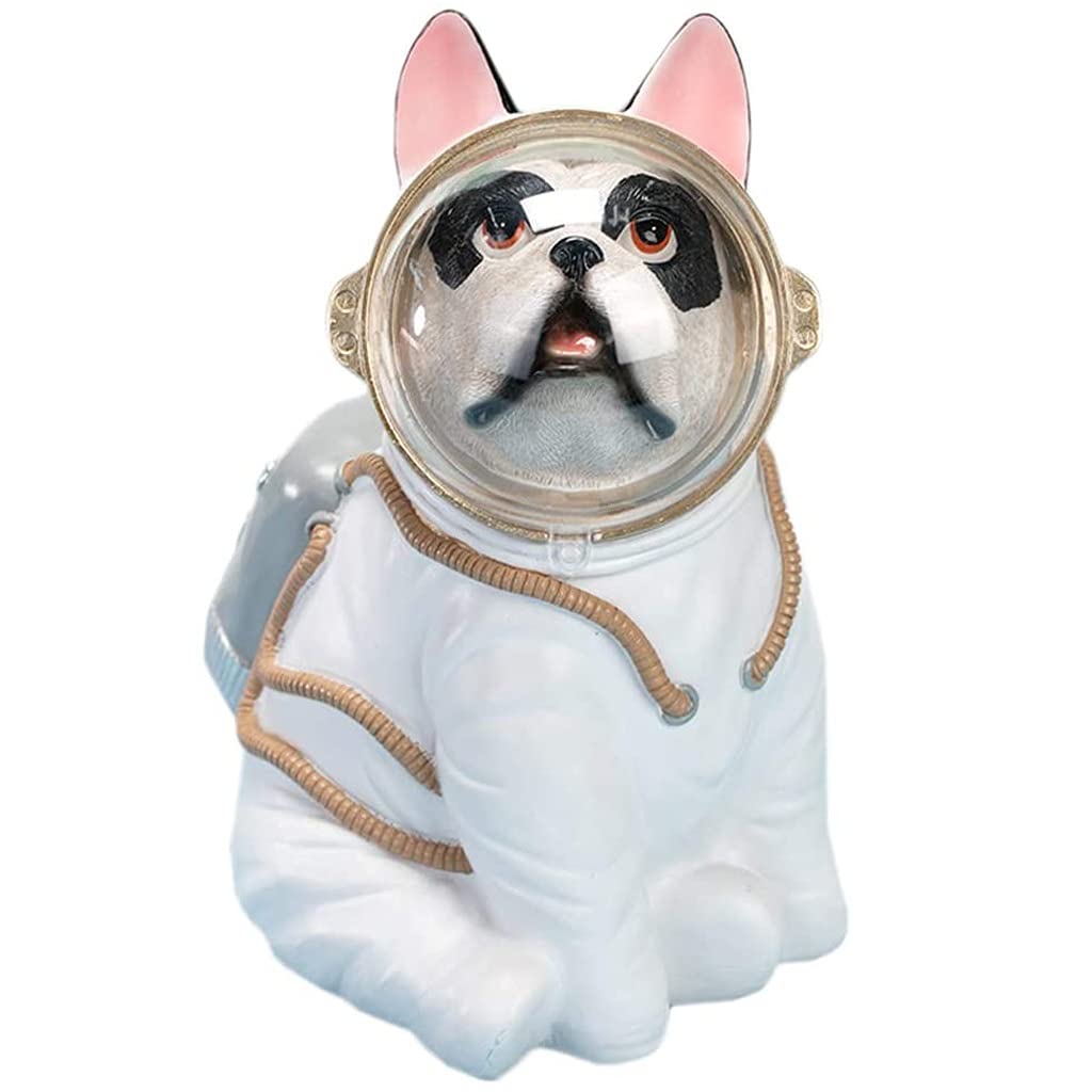 Spaceman Piggy Bank for Kids & Adults - Creative Resin Astronaut Coin Saving Box, Decorative Animal Statue Money Bank (White, 27×15cm) - Perfect for Bedroom Décor, Office Savings & Gift Ideas