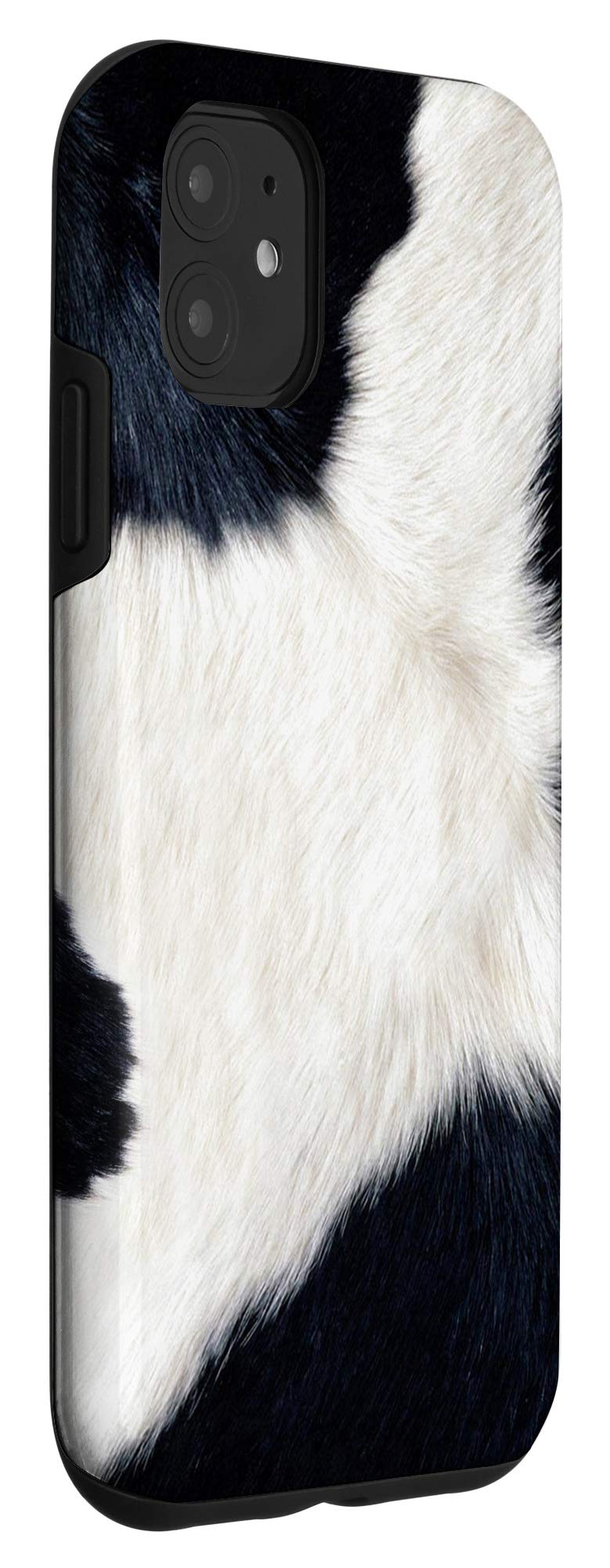 iPhone 11 Case - Premium Cowhide Leather Phone Cover with Unique Milk Farm Animal Design - Perfect Gift for Farmers, Animal Lovers & Country Lifestyle Enthusiasts
