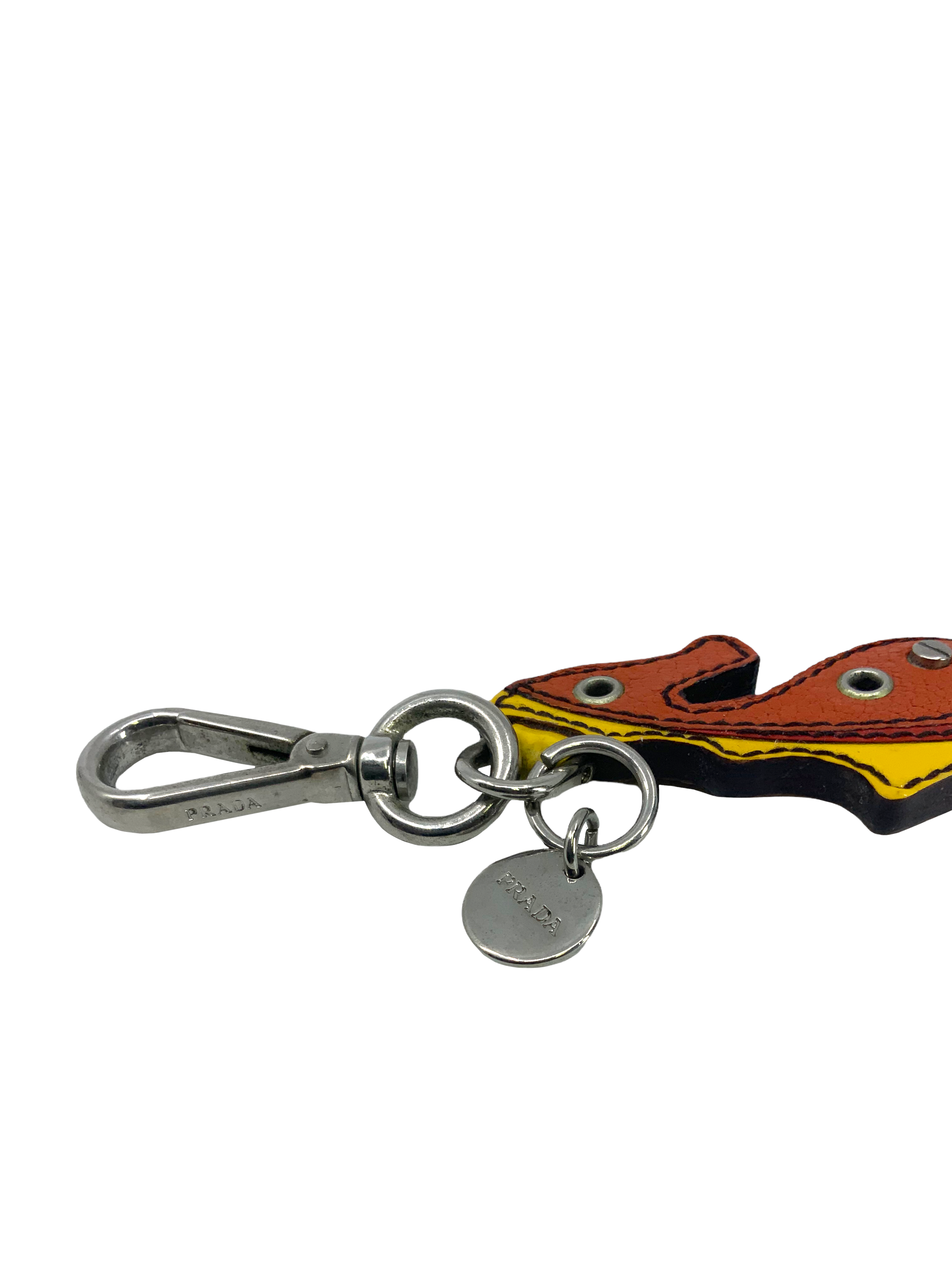 Prada Leather Seahorse Bag Charm Keychain - Stylish Designer Accessory for Handbags, Backpacks & Keys | Perfect Gift for Fashion Lovers
