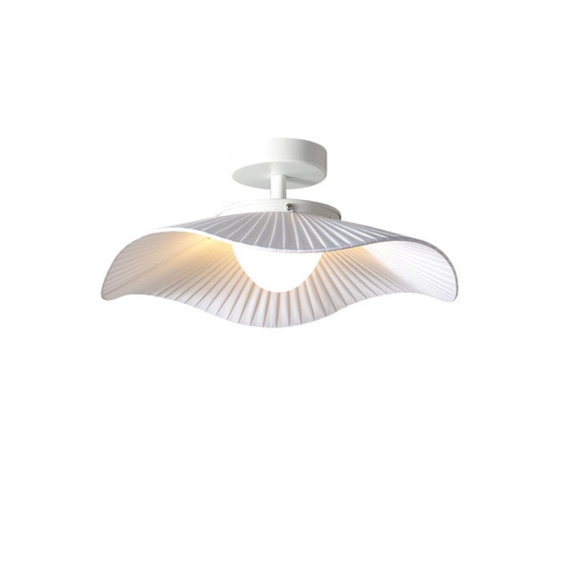 Modern Wavy Pleated Ceiling Lamp - Elegant LED Chandelier for Living Room, Bedroom & Dining Room - Stylish Home Decor Lighting Fixture - Perfect for Creating Cozy Ambiance