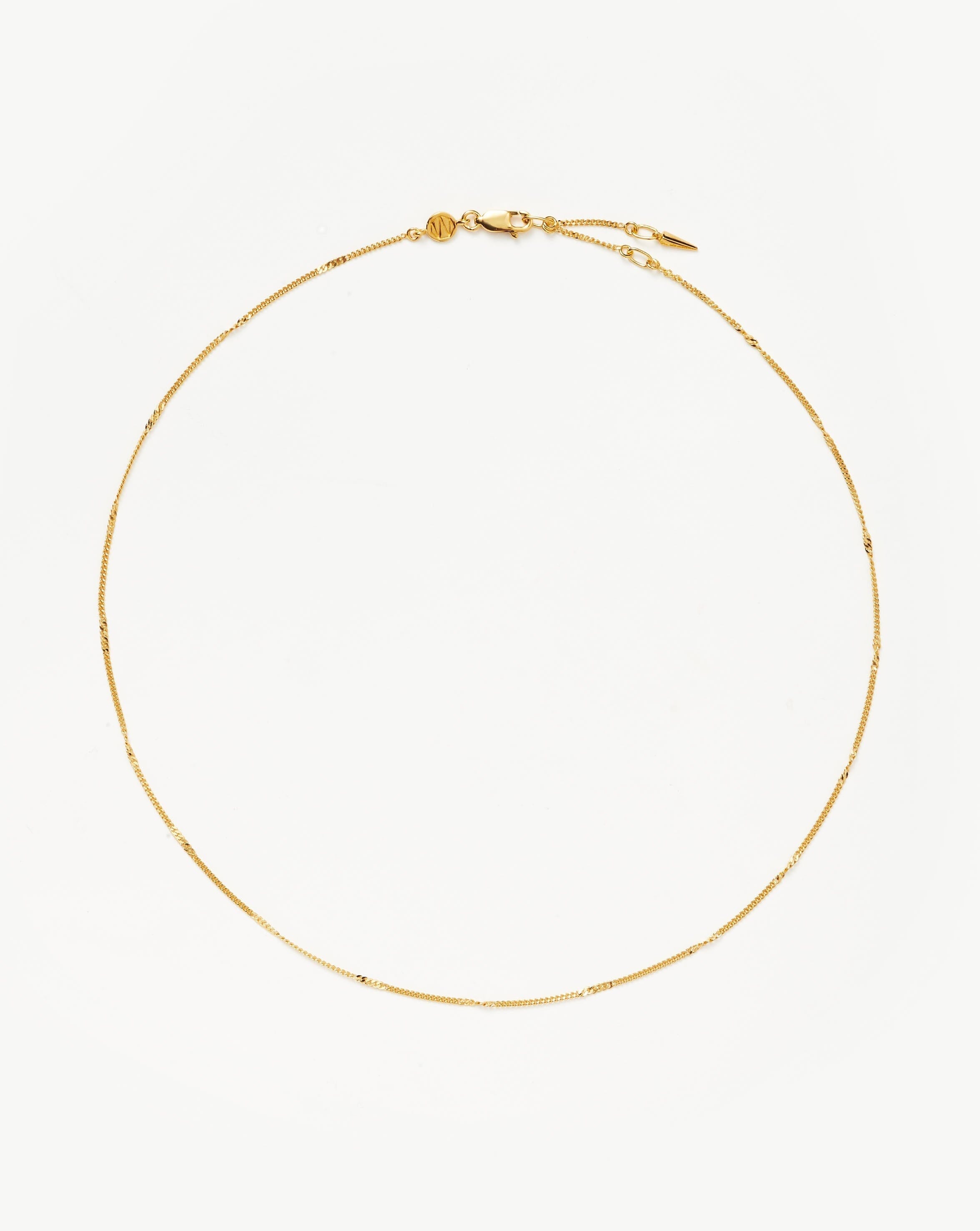 Isa Curb Chain Necklace for Women - 14K Gold Plated Stainless Steel Chunky Link Necklace | Elegant Layering Piece for Everyday Wear, Date Night & Special Occasions