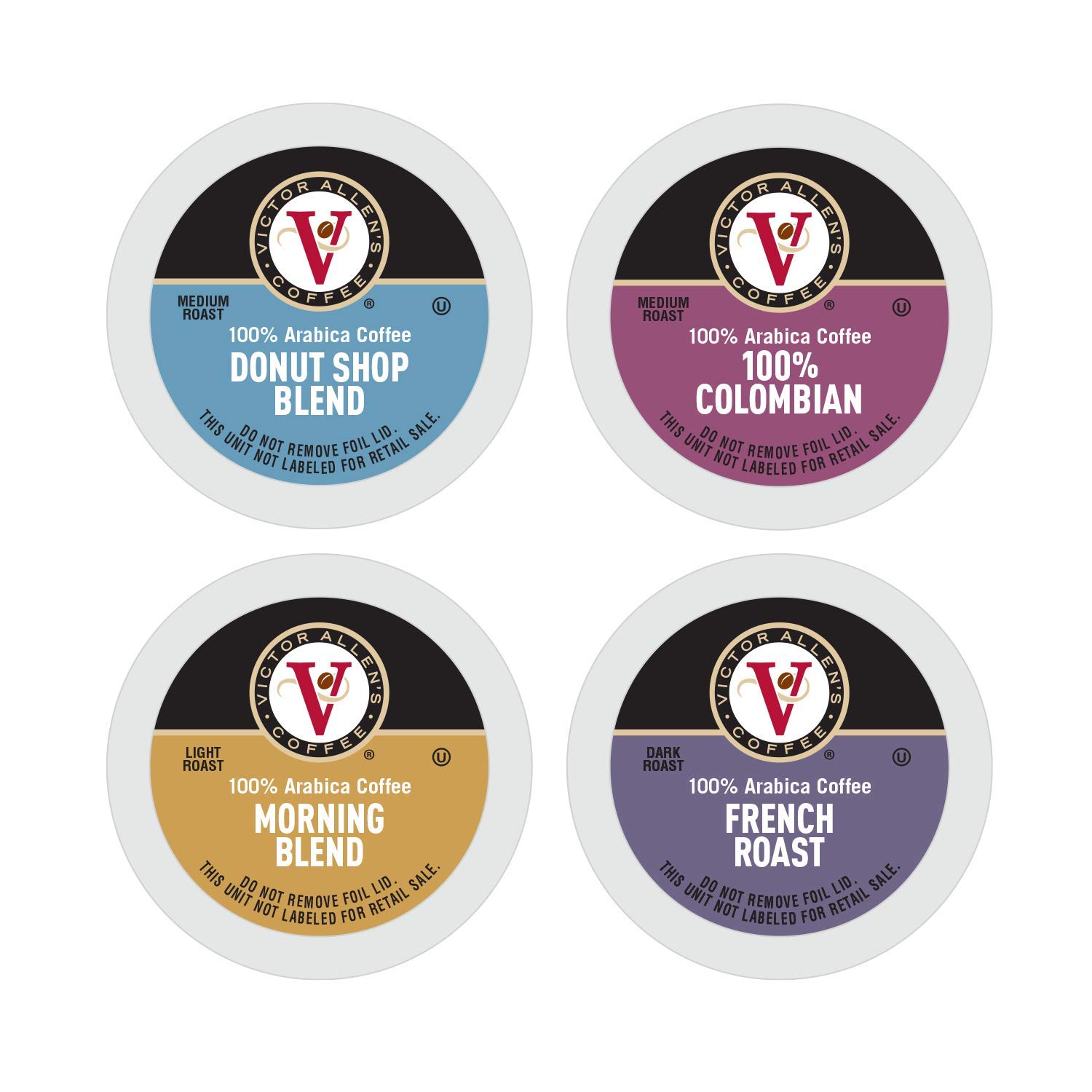 Victor Allen's Coffee Variety Packs (96 Count) K-Cups for Keurig Brewers - Perfect for Office, Home & Hospitality Use