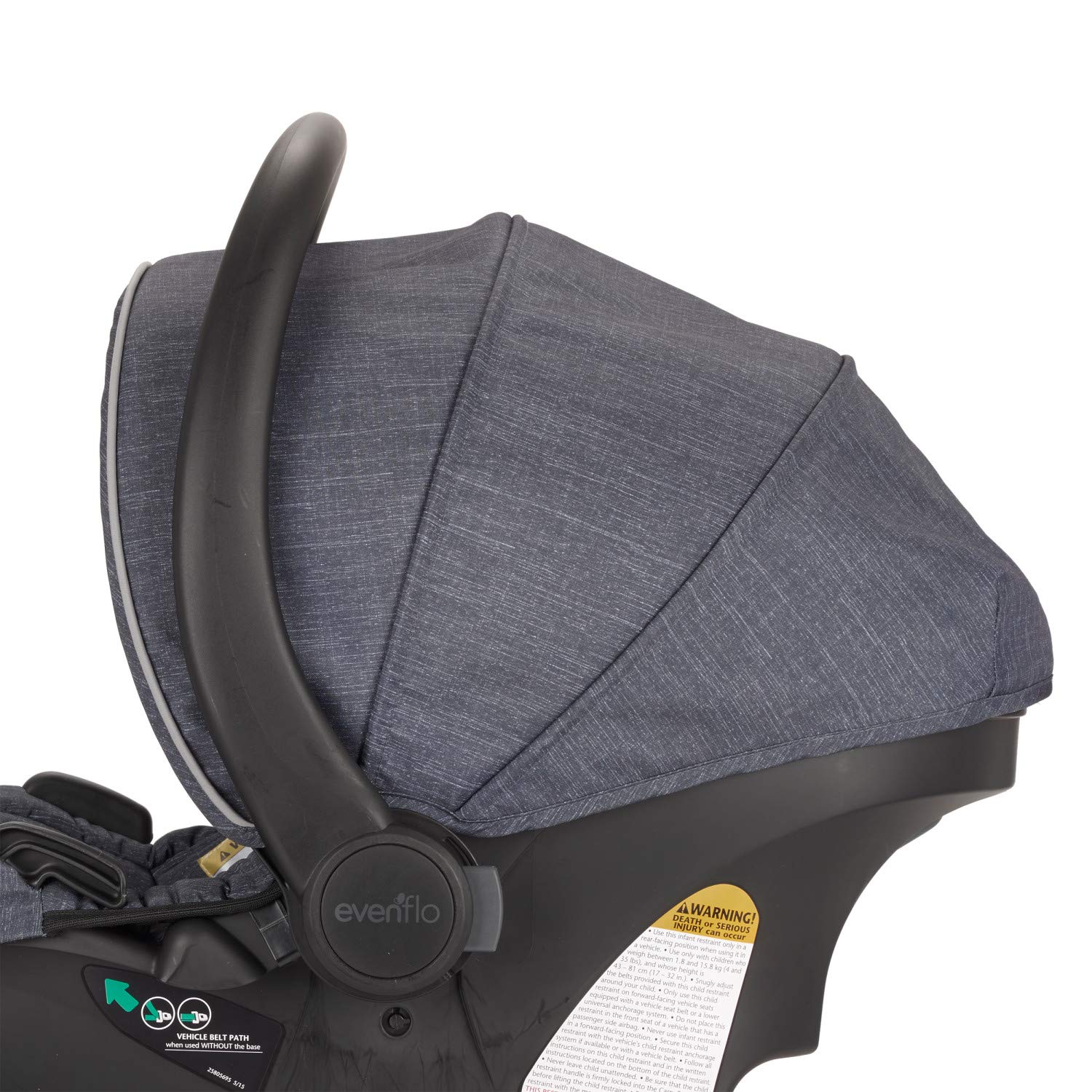 Evenflo Pivot Xpand Modular Travel System with SafeMax Infant Car Seat - Lightweight Stroller & Convertible Car Seat for Newborns to Toddlers | Perfect for Air Travel, Shopping & Daily Outings