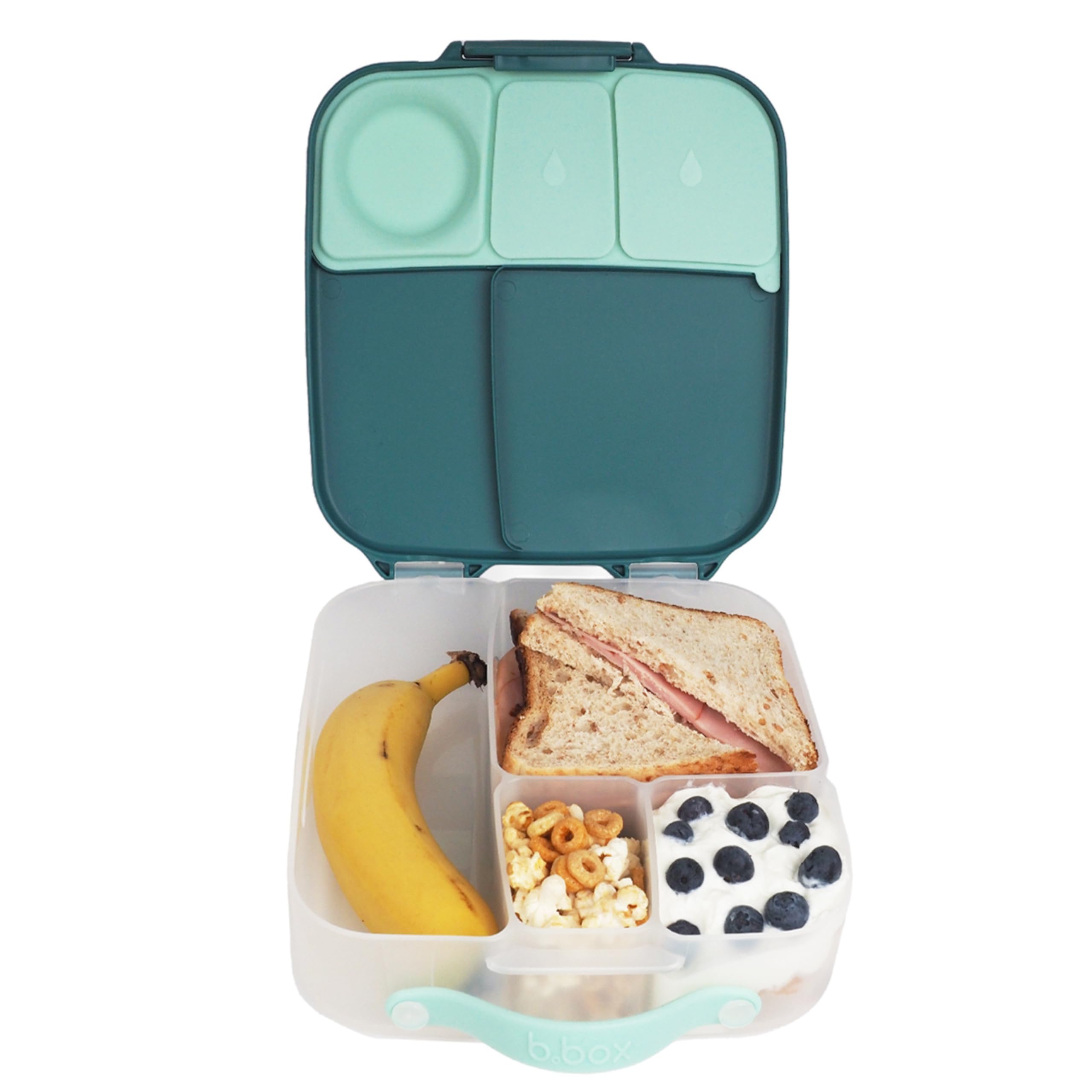 Bento Lunch Box for Kids - Large 8.5 Cup Capacity with 4 Compartments (2 Leak-Proof), Removable Divider & Gel Pack | Perfect for School, Picnics & Travel | Ideal for Big Eaters Age 3+ | Durable Kids Lunch Container