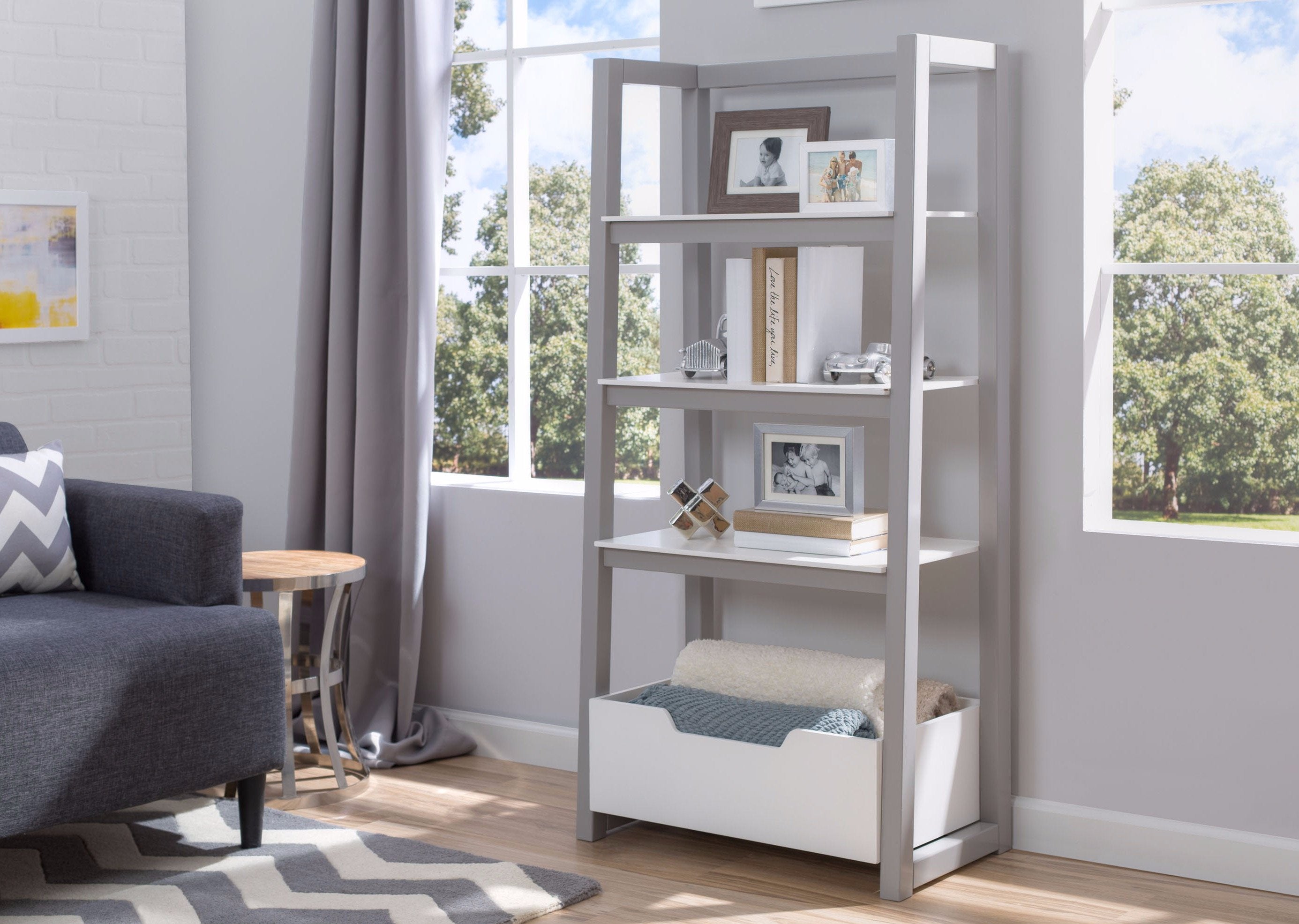 Gateway Ladder Shelf - 5-Tier Wooden Bookshelf for Home & Office Organization | Perfect for Living Room, Bedroom Decor & Book Storage