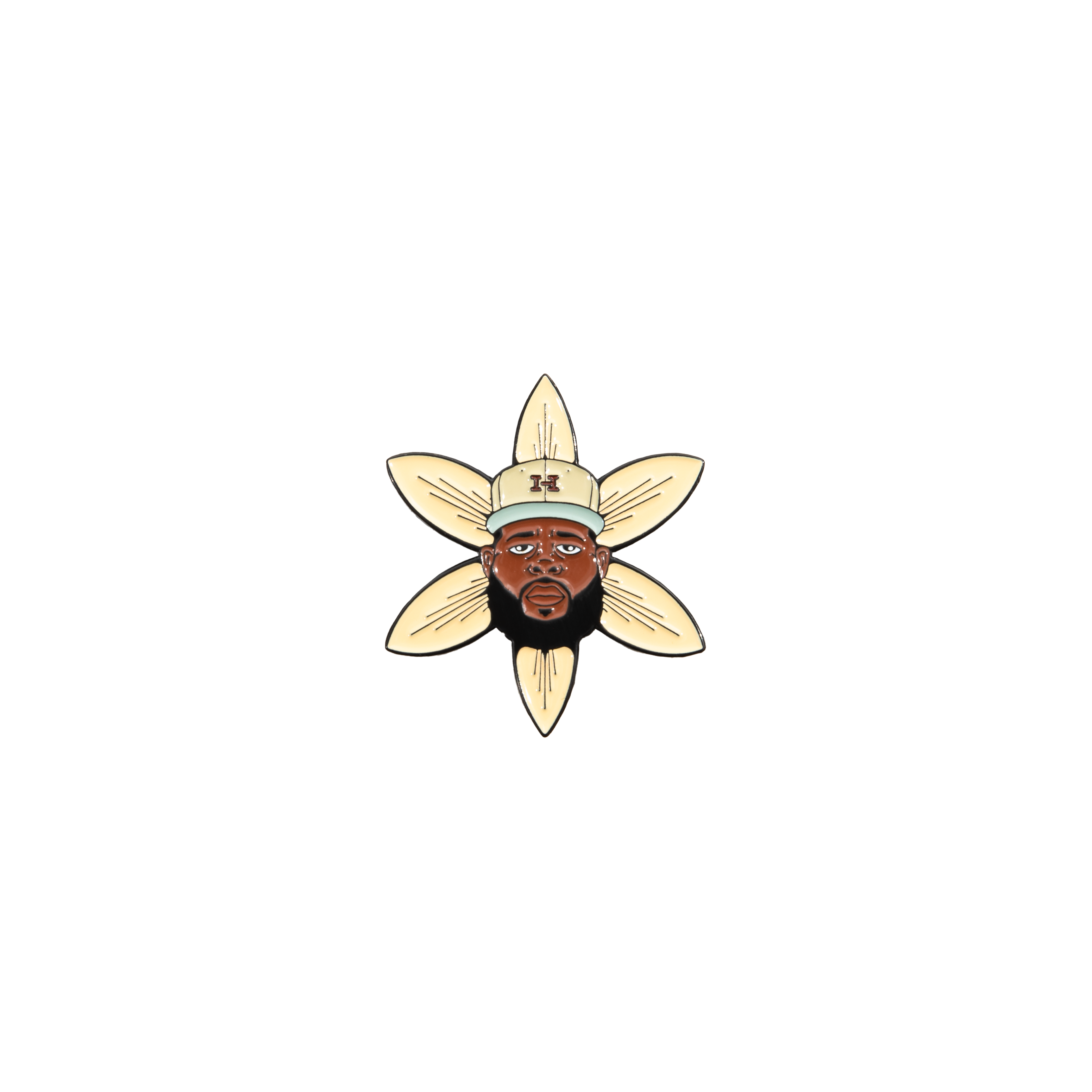 Jae Tips Forever Pin - Tan & Light Blue Enamel Lapel Pin - Perfect for Jackets, Bags & Accessories