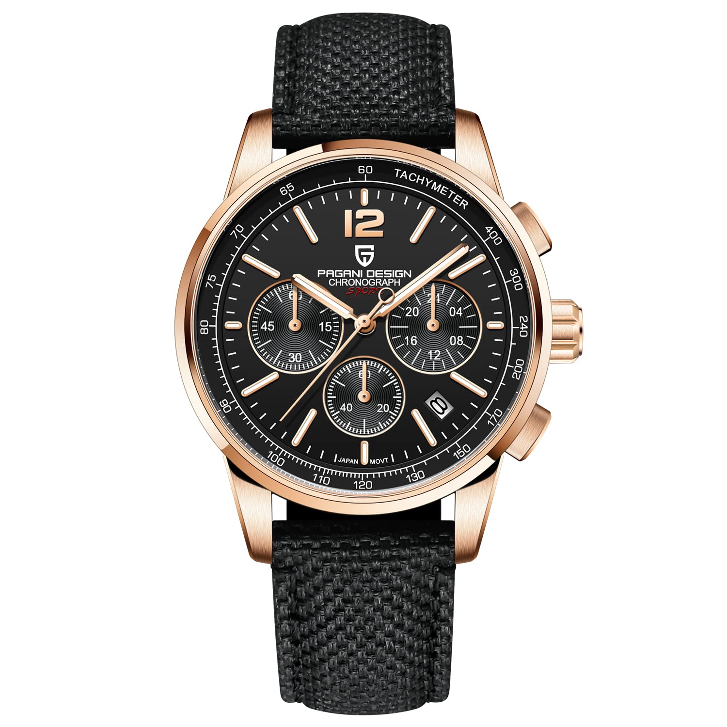 Pagani Design Men's Quartz Watch - Waterproof Chronograph with Sapphire Glass - Multifunctional Dress & Casual Watch for Business & Everyday Wear - Perfect for Office, Dating & Outdoor Activities