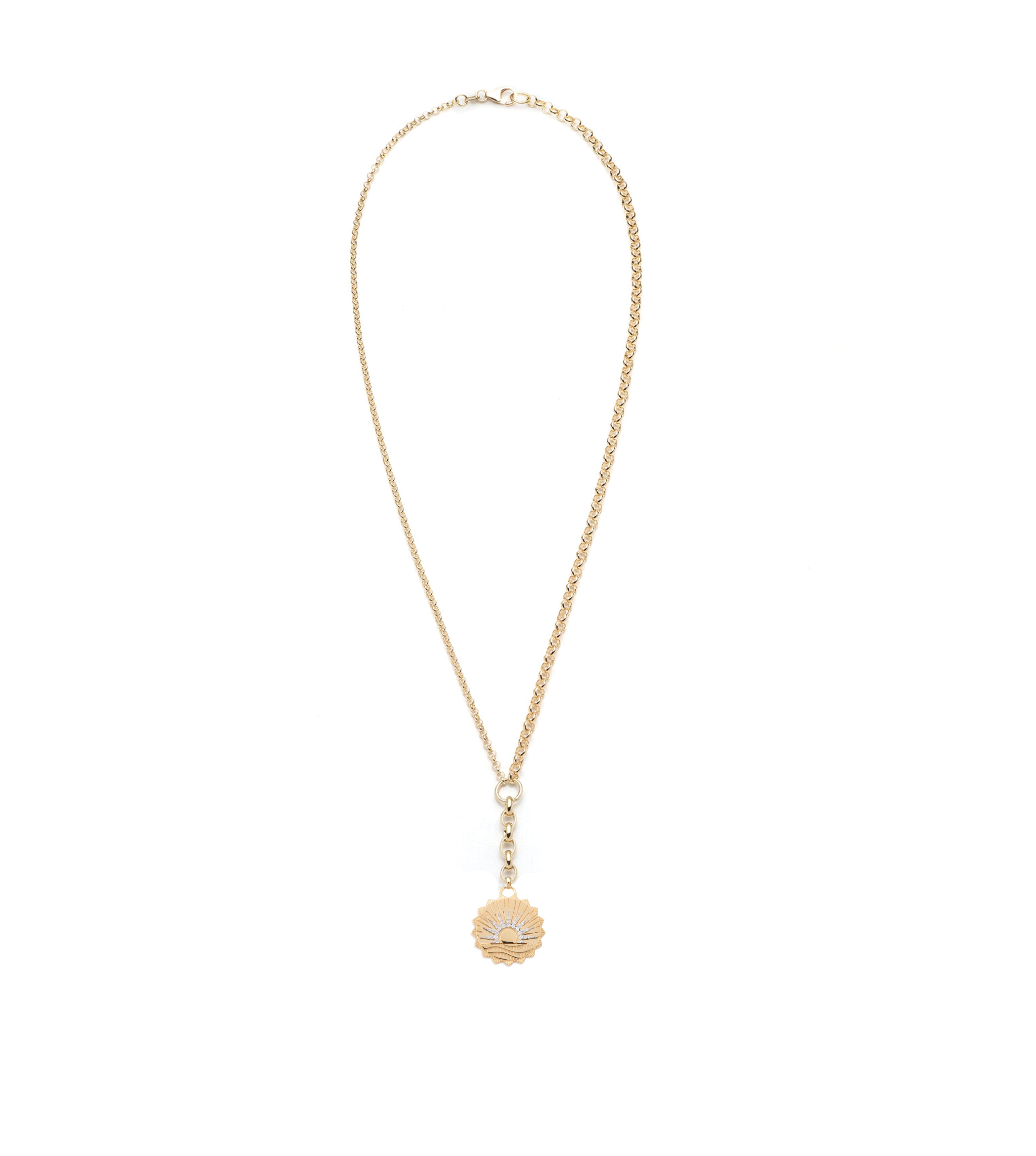 New Beginnings Internal Compass Medium Mixed Belcher Extension Chain Necklace - Spiritual Jewelry for Women, Adjustable Layered Necklace for Everyday Wear, Gift for Graduation & New Journey