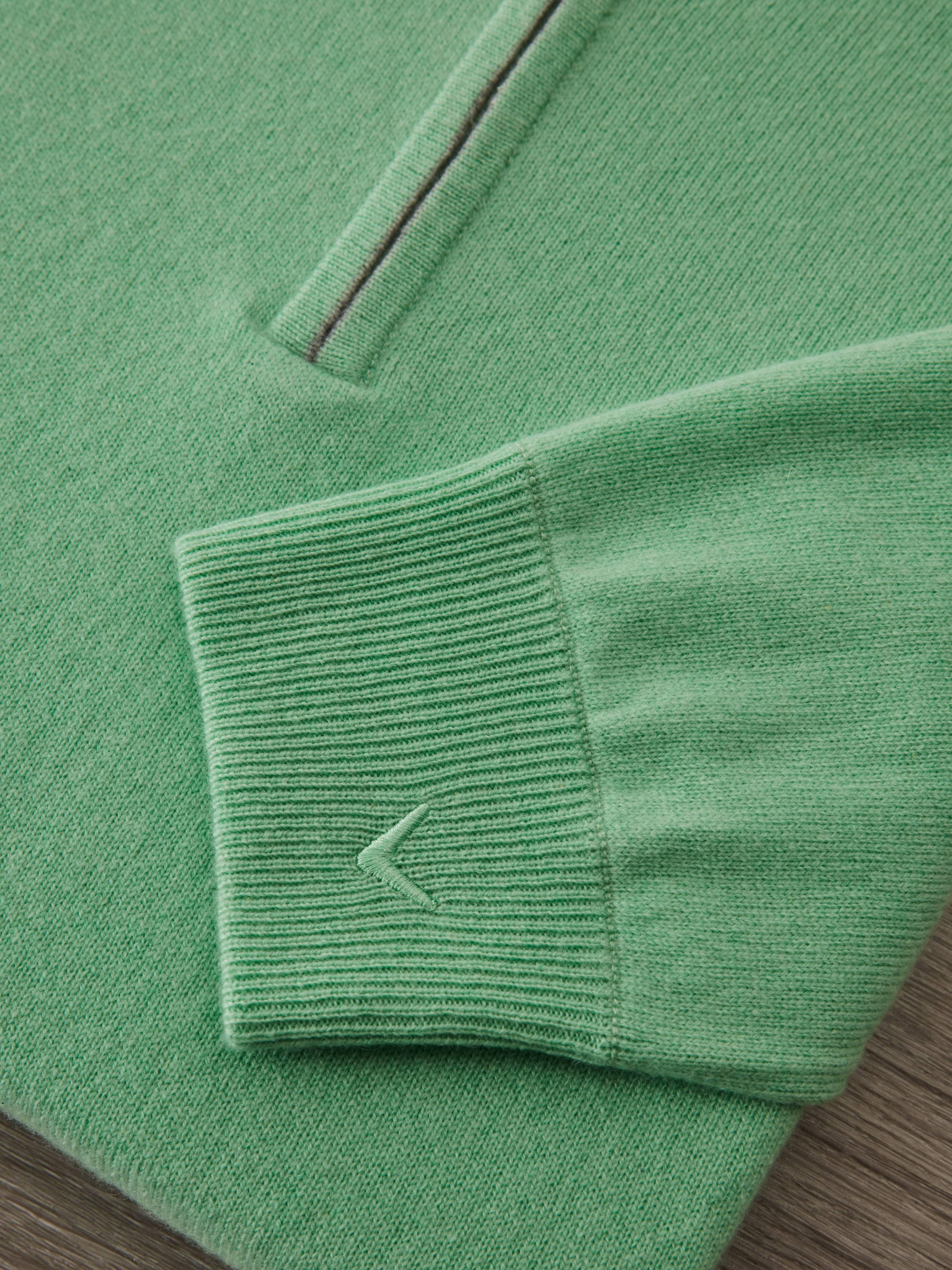 Premium Men's Cashmere 1/4 Zip Golf Sweater - Soft & Warm Pullover for Golfing, Casual Wear & Outdoor Activities