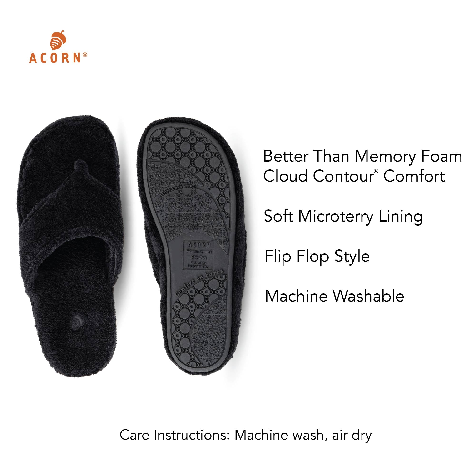 Comfortable Women's Spa Flip Flop Slippers - Soft Memory Foam Sandals for Relaxation at Home, Beach & Poolside Use