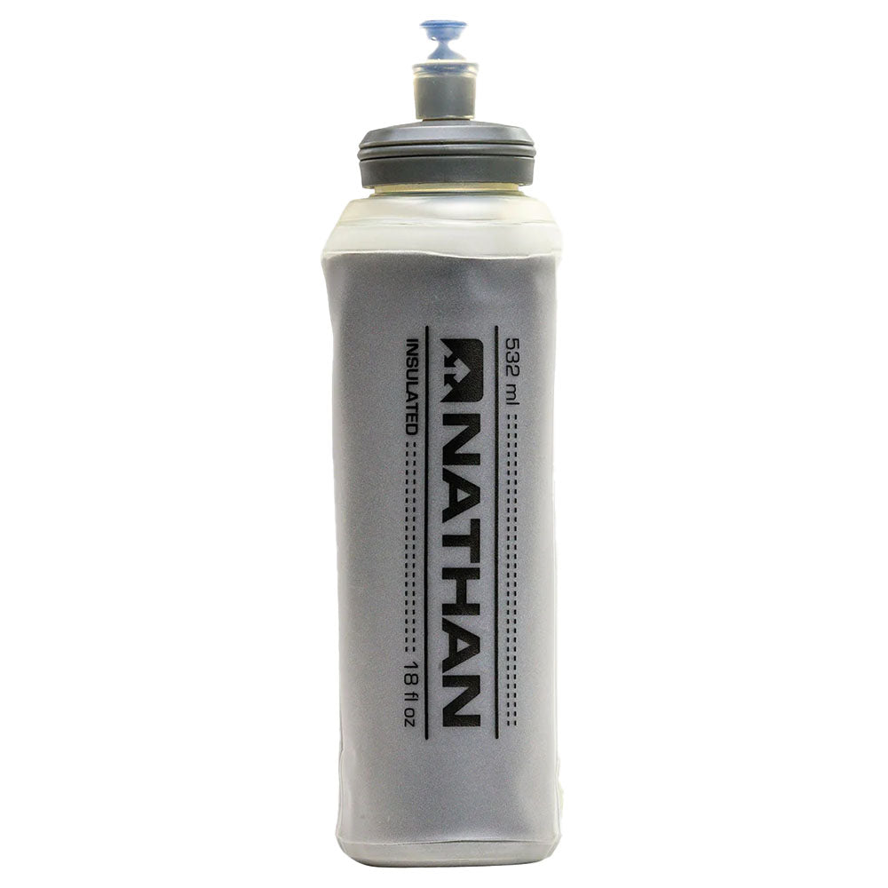 Nathan 18oz Soft Flask with Bite Valve - Lightweight Collapsible Water Bottle for Running, Hiking, Cycling & Outdoor Adventures