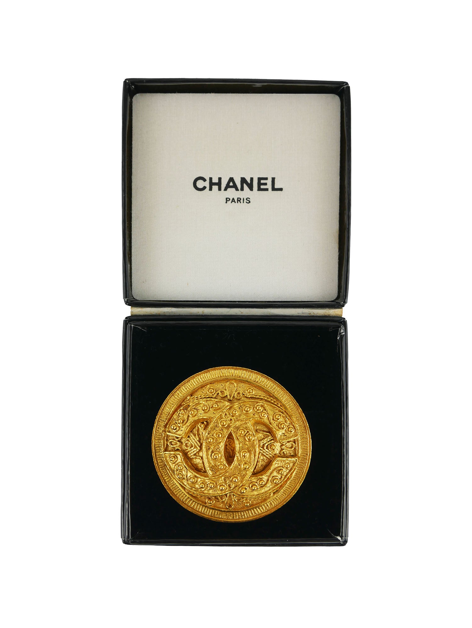 Vintage Chanel Brooch Pin - Classic Elegant CC Logo Jewelry for Women, Perfect for Blazers, Scarves & Handbags (Gift Idea)