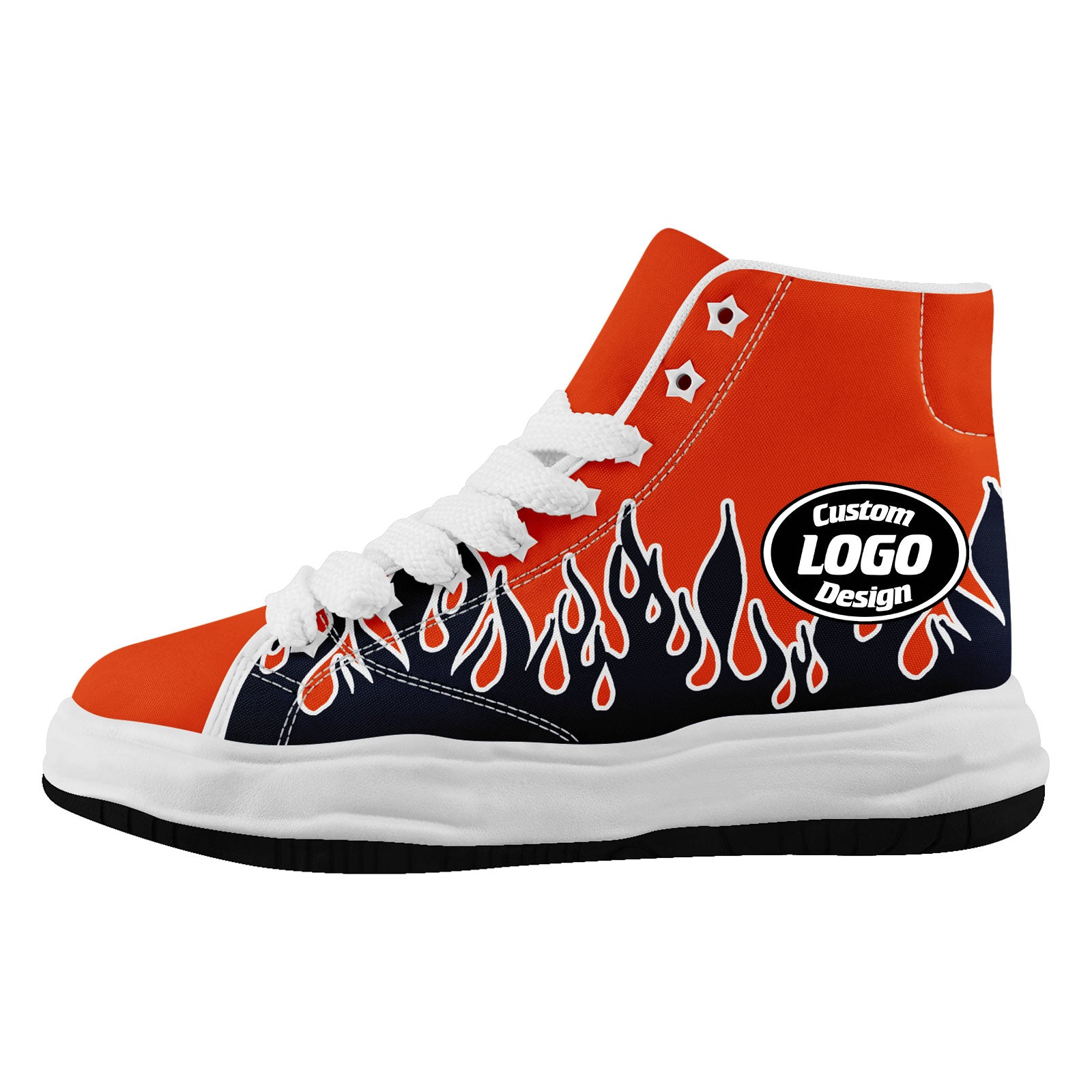 Custom Chicago Football Jersey & Firesoul Sports Shoes Combo - Personalized Blue & Orange NFL Jersey with High-Performance Athletic Shoes for Football Fans & Players | Game Day Outfit, Training Gear, Sports Gift